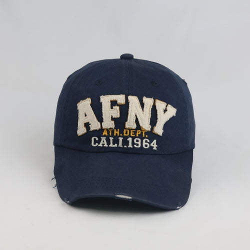 Thrifted Vintage AFNY 1964 Distressed Navy Cotton Cap (56-58 cm)