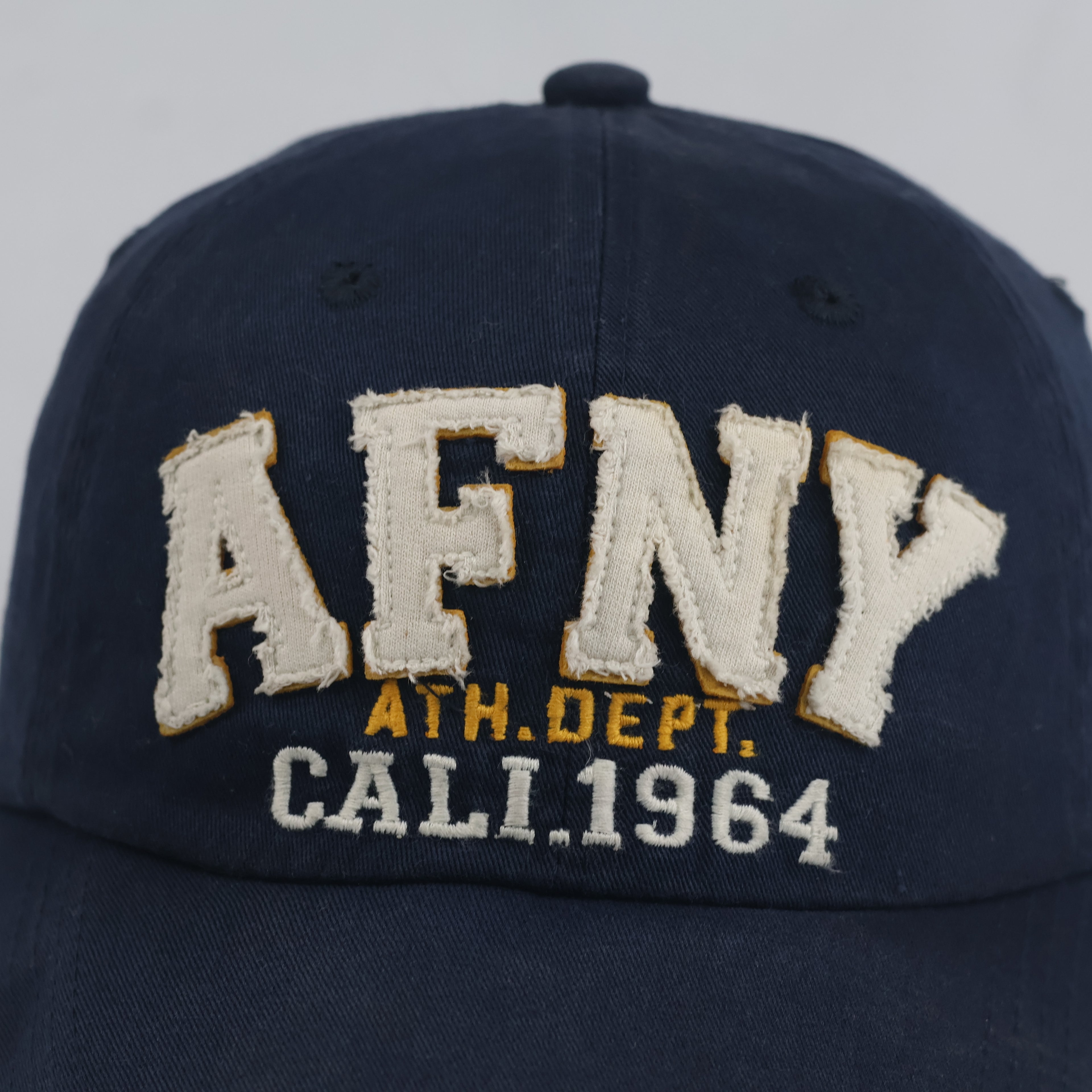 Thrifted Vintage AFNY 1964 Distressed Navy Cotton Cap (56-58 cm)