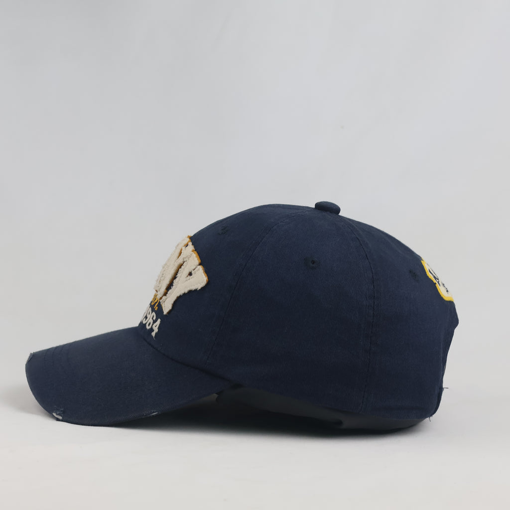 Thrifted Vintage AFNY 1964 Distressed Navy Cotton Cap (56-58 cm)