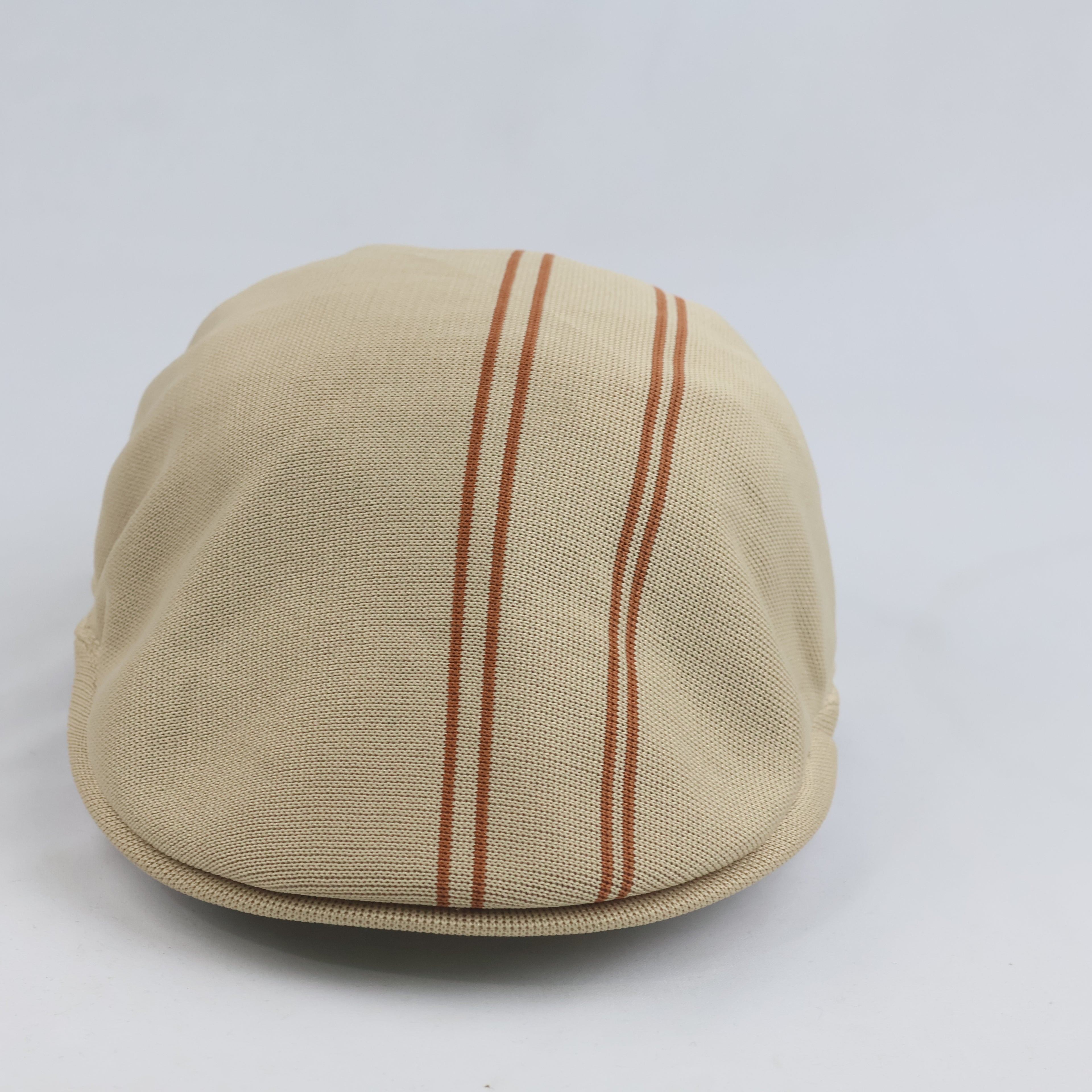 Vintage Kangol Beige Striped Tropic Flat Cap