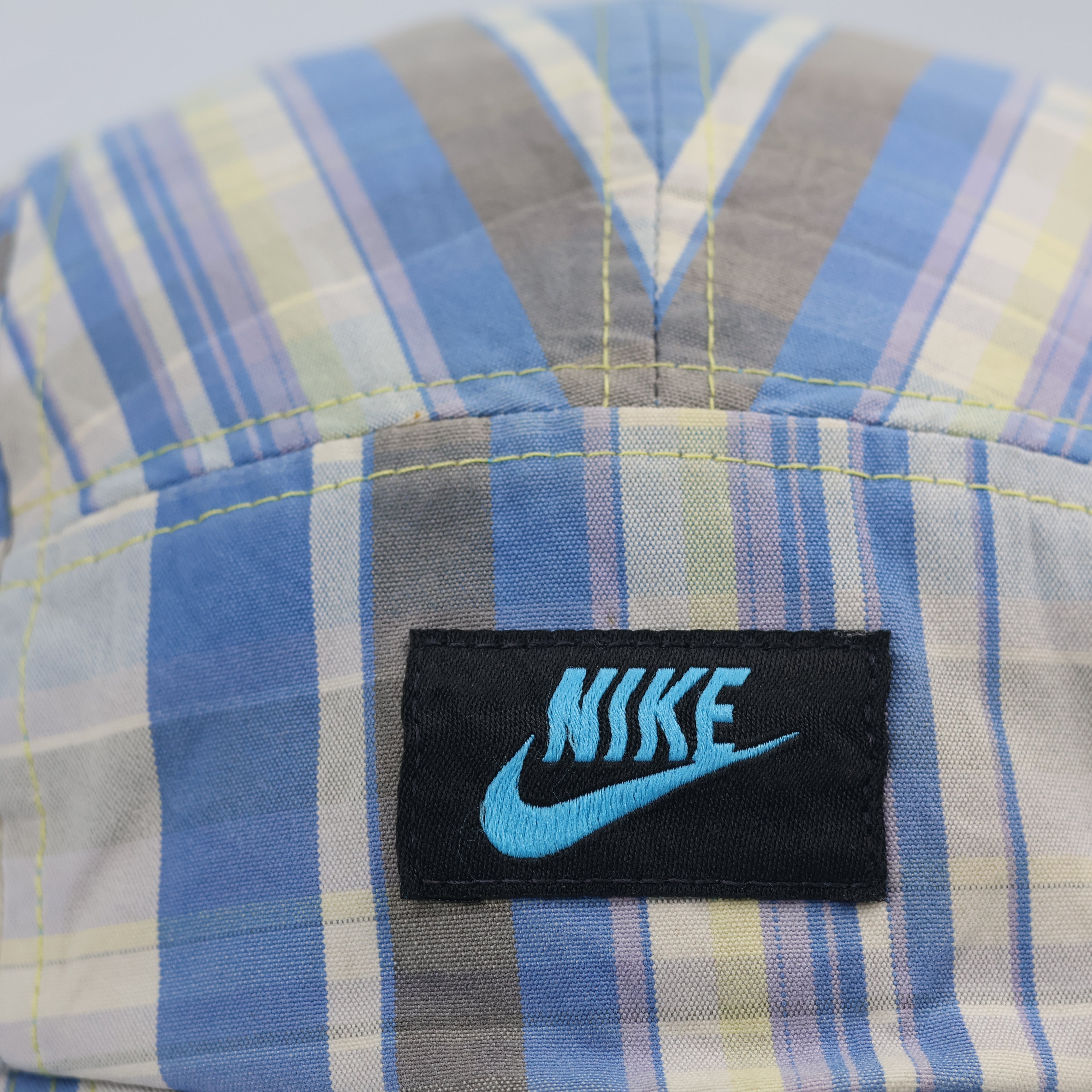 Vintage Nike AW84 "Run Like Hell" 5-Panel Camp Thrifted Hat - Thrifted