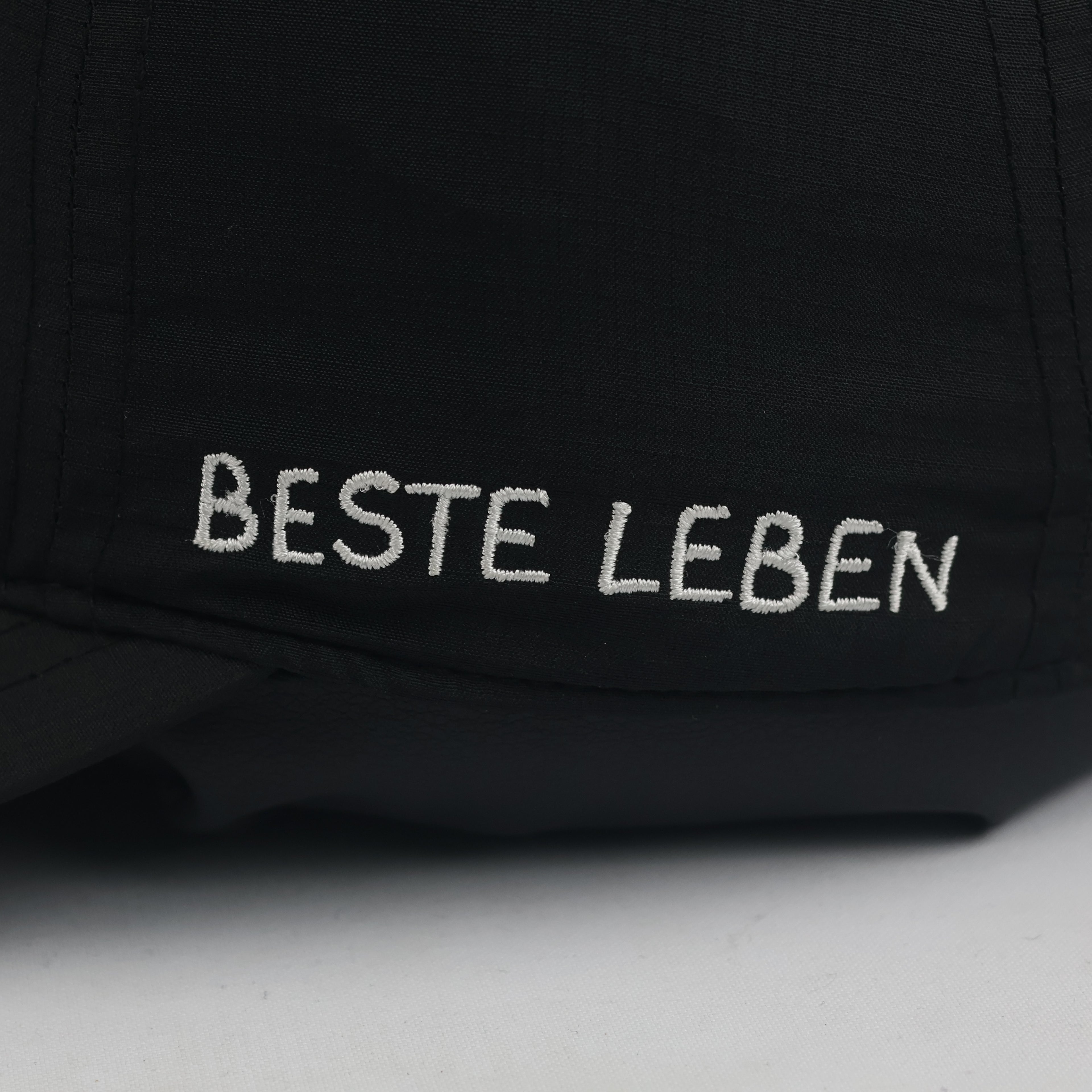 Thrifted Team Platin Black Peace Hand Graphic Strapback Hat