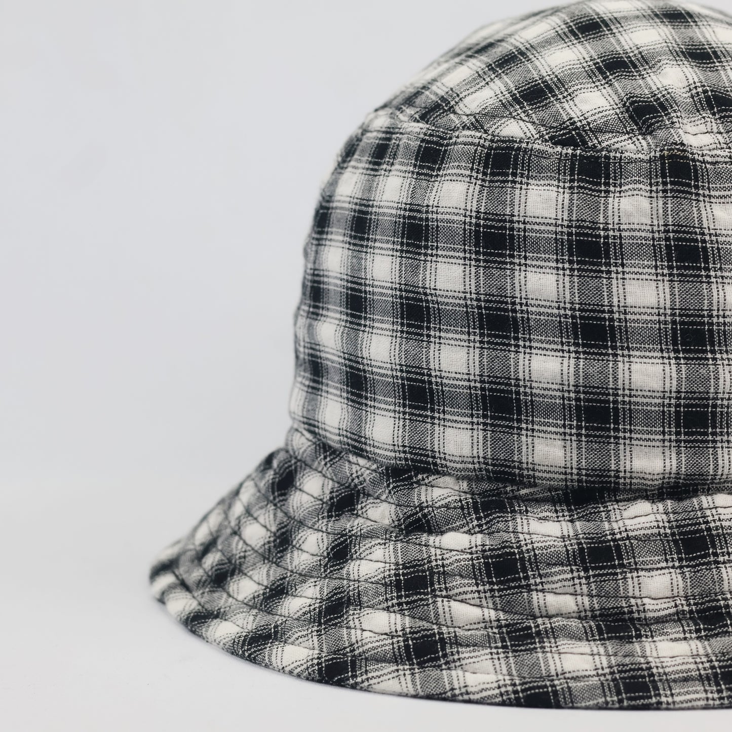 Classic Gingham Pattern Bucket Thrifted Hat – m.m.a Streetwear Plaid Cap