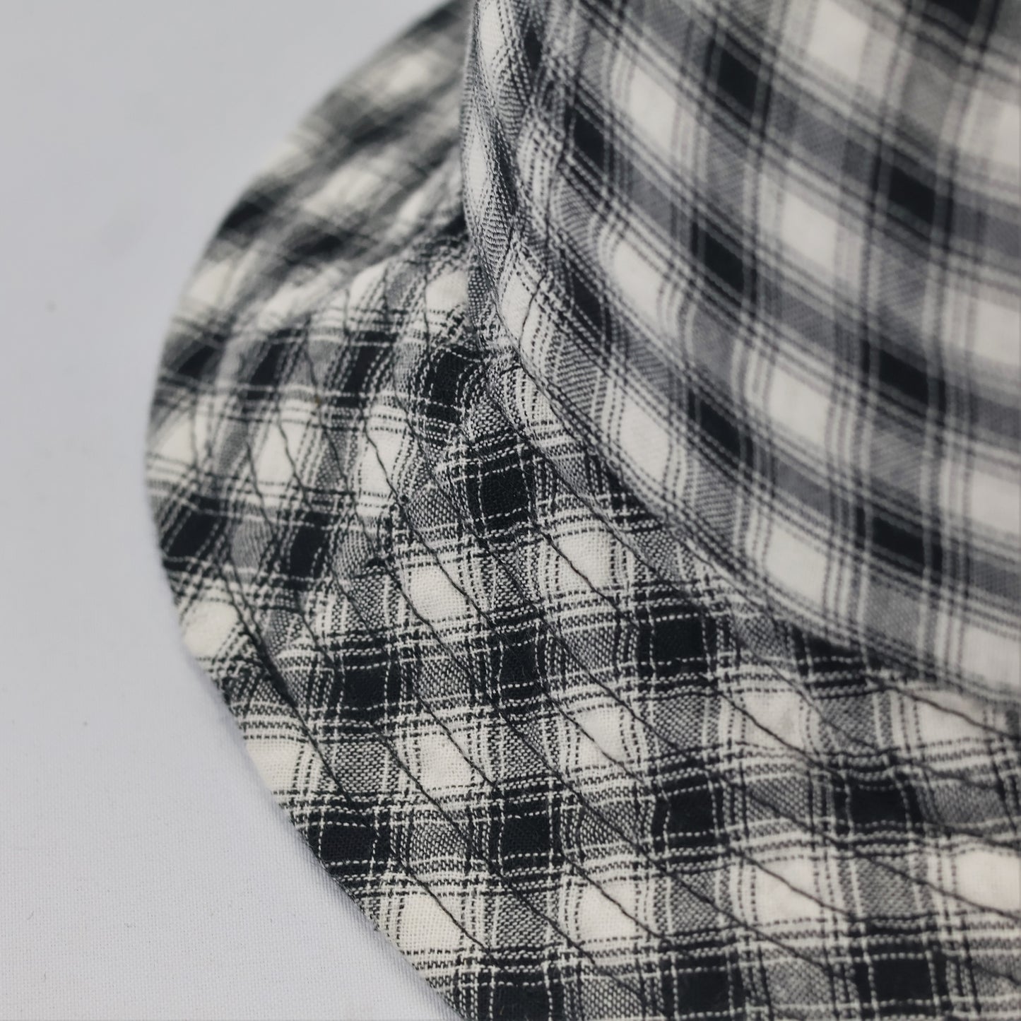 Classic Gingham Pattern Bucket Thrifted Hat – m.m.a Streetwear Plaid Cap