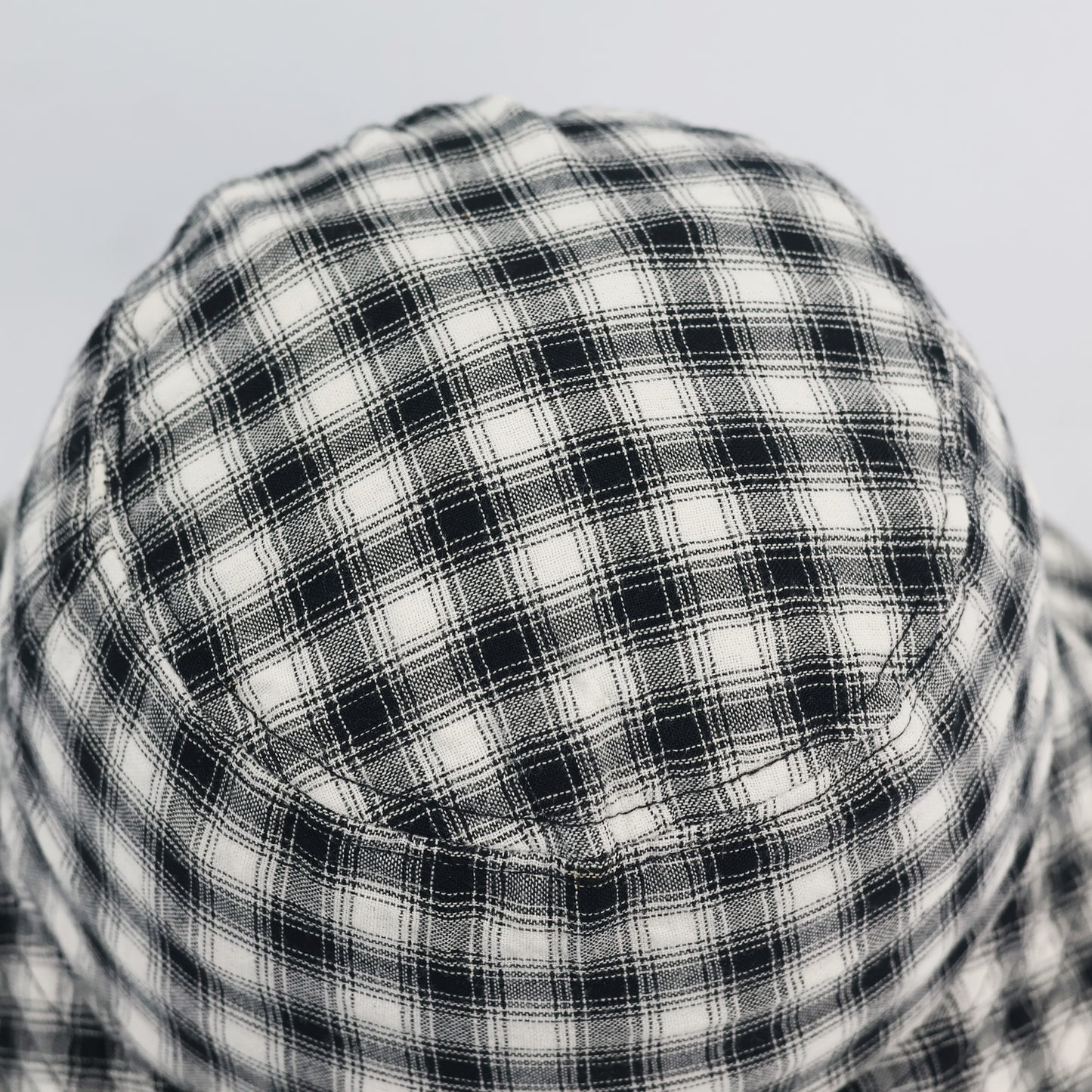 Classic Gingham Pattern Bucket Thrifted Hat – m.m.a Streetwear Plaid Cap