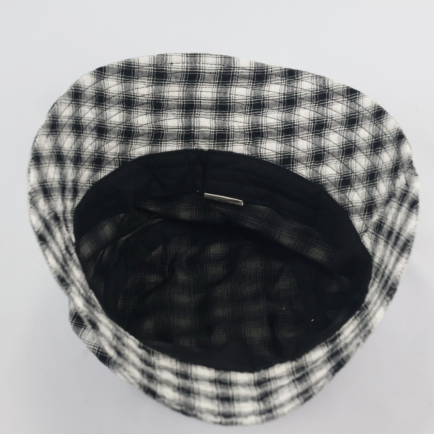 Classic Gingham Pattern Bucket Thrifted Hat – m.m.a Streetwear Plaid Cap