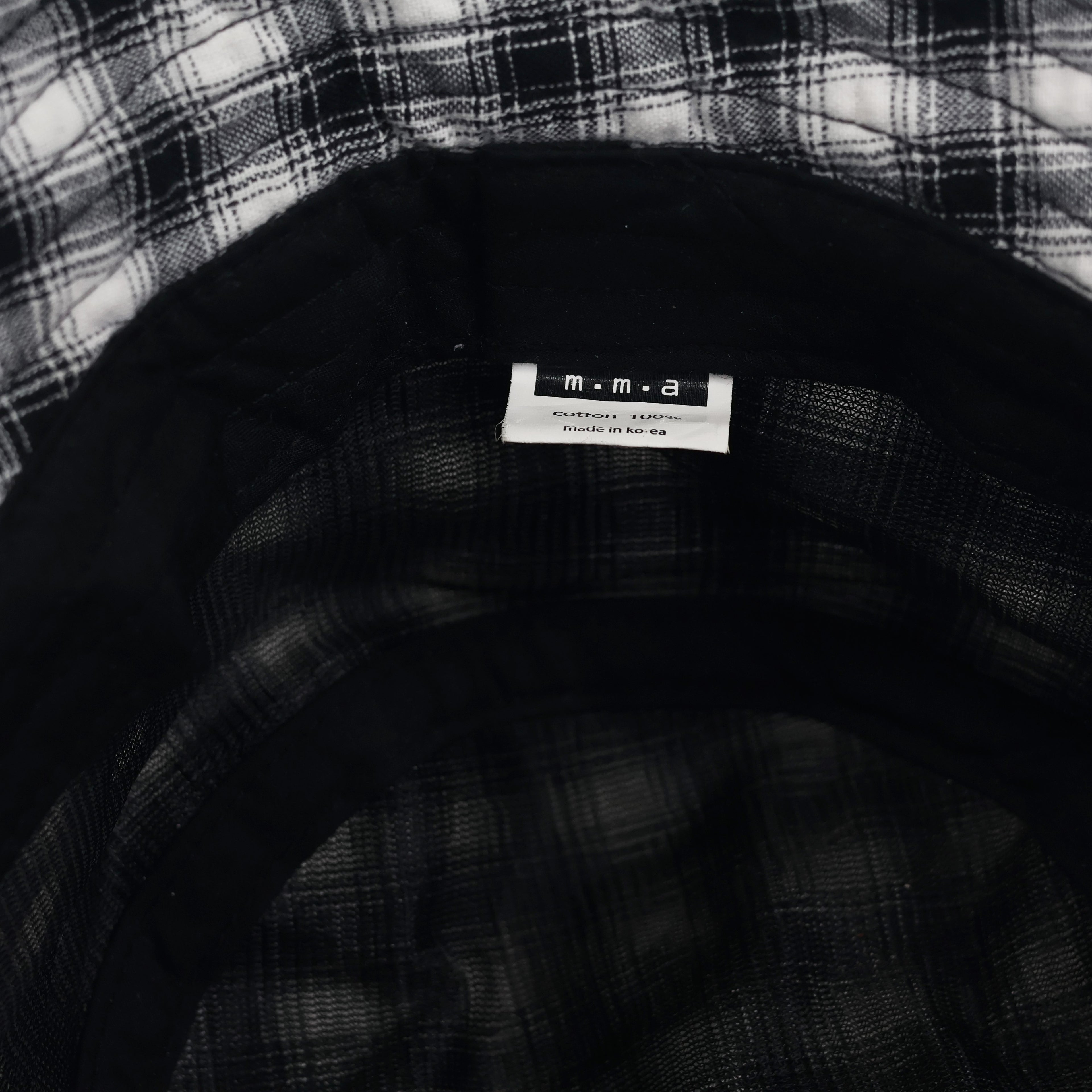 Classic Gingham Pattern Bucket Thrifted Hat – m.m.a Streetwear Plaid Cap