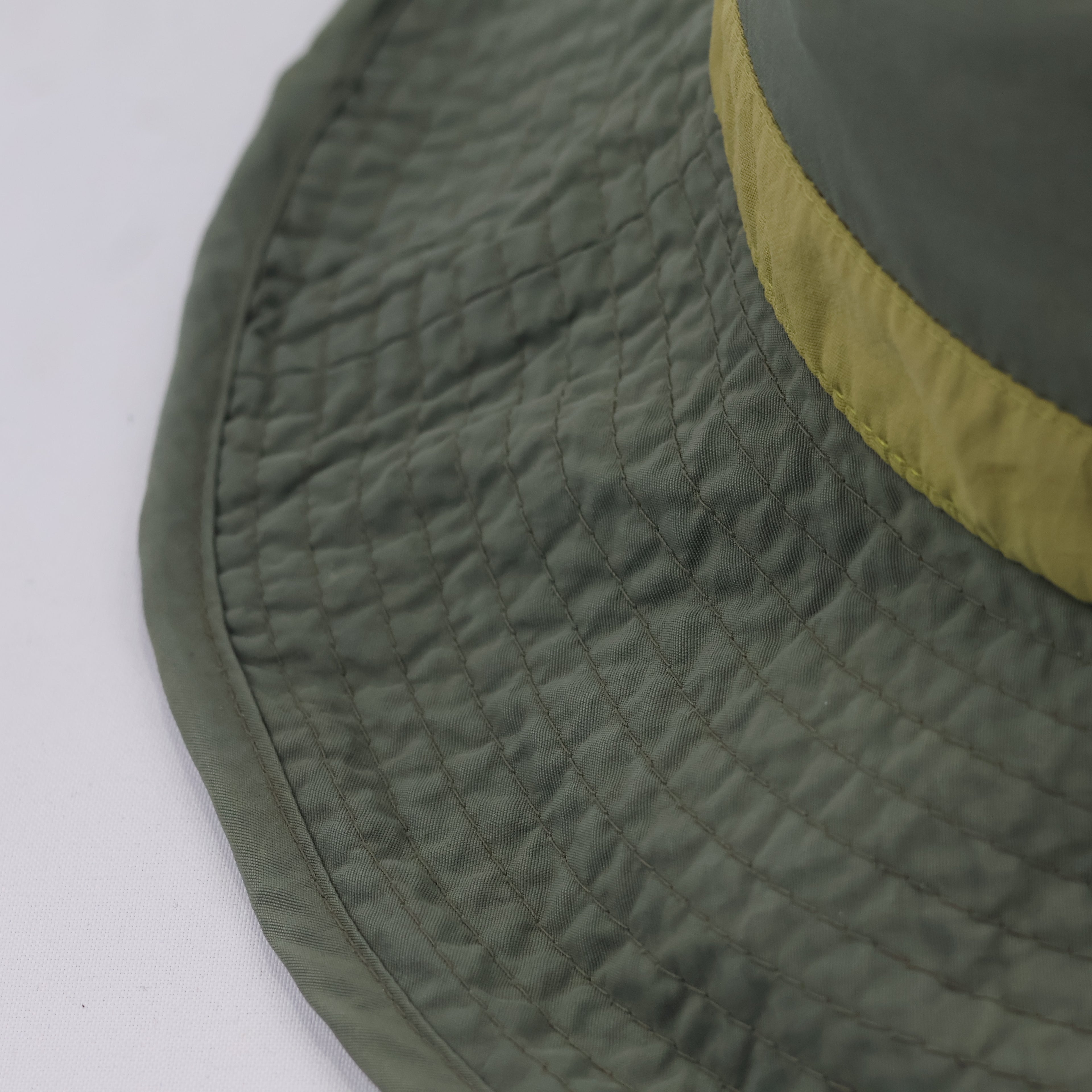 The North Face Two Tone Nylon Thrifted Bucket Hat in Olive and Tan