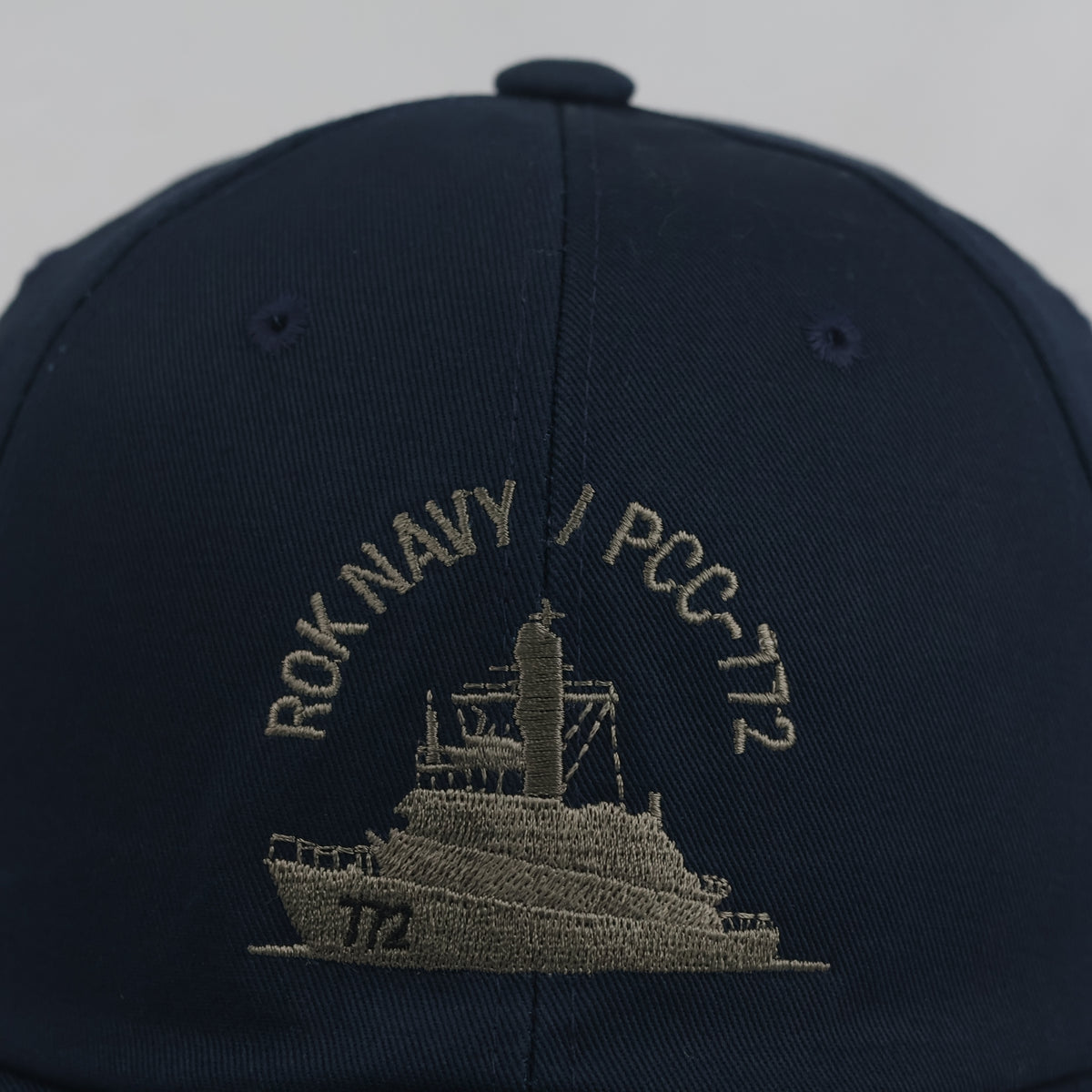 Thrifted South Korean Flag ROK Navy PCC-772 Military Strapback Cap | 10024