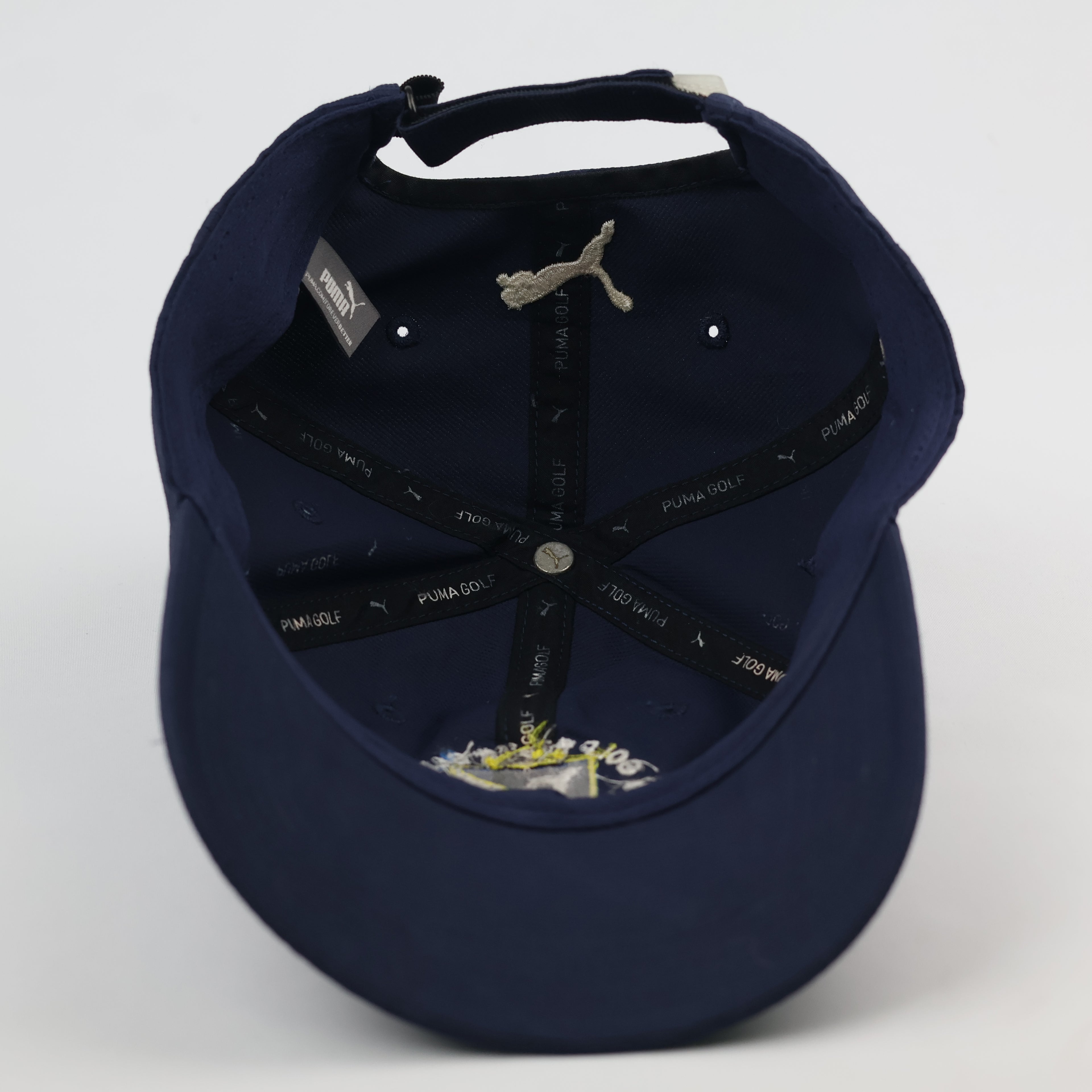 Puma Golf "Ozoir La Ferrière" Navy Blue Performance Thrifted Cap