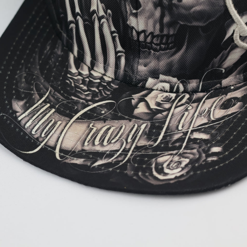 Vintage OG Chief Skull & Lion Snapback Thrifted Hat | Black Streetwear Cap