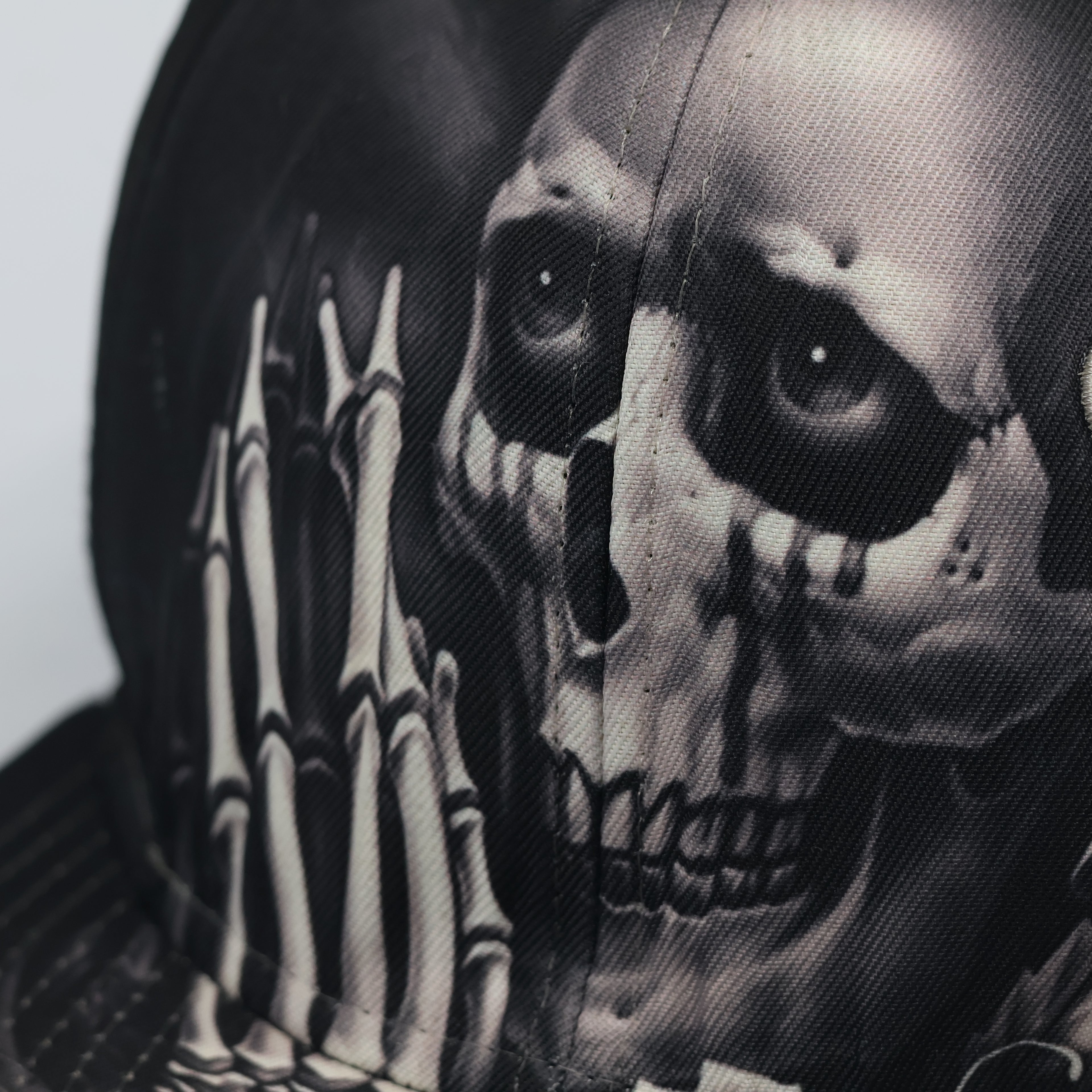 Vintage OG Chief Skull & Lion Snapback Thrifted Hat | Black Streetwear Cap