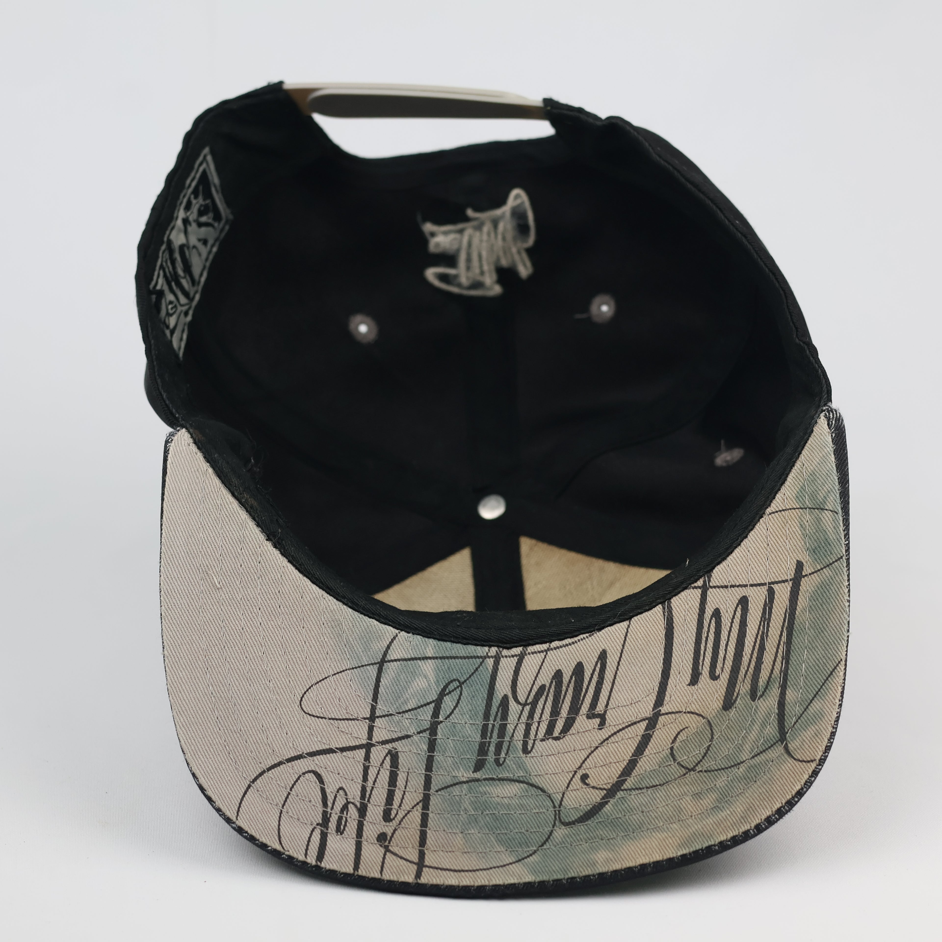 Vintage OG Chief Skull & Lion Snapback Thrifted Hat | Black Streetwear Cap