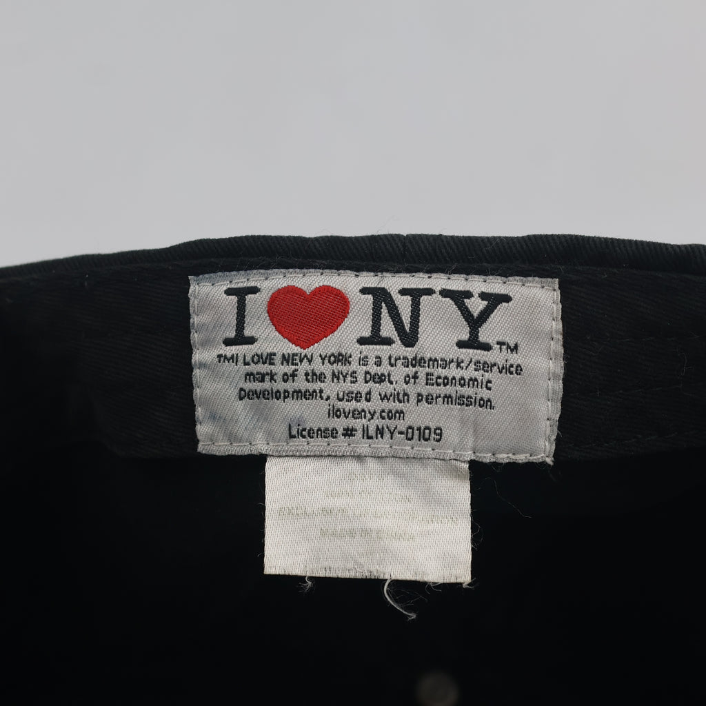 Thrifted Official I Heart NY Black Souvenir Strapback Cap 10001
