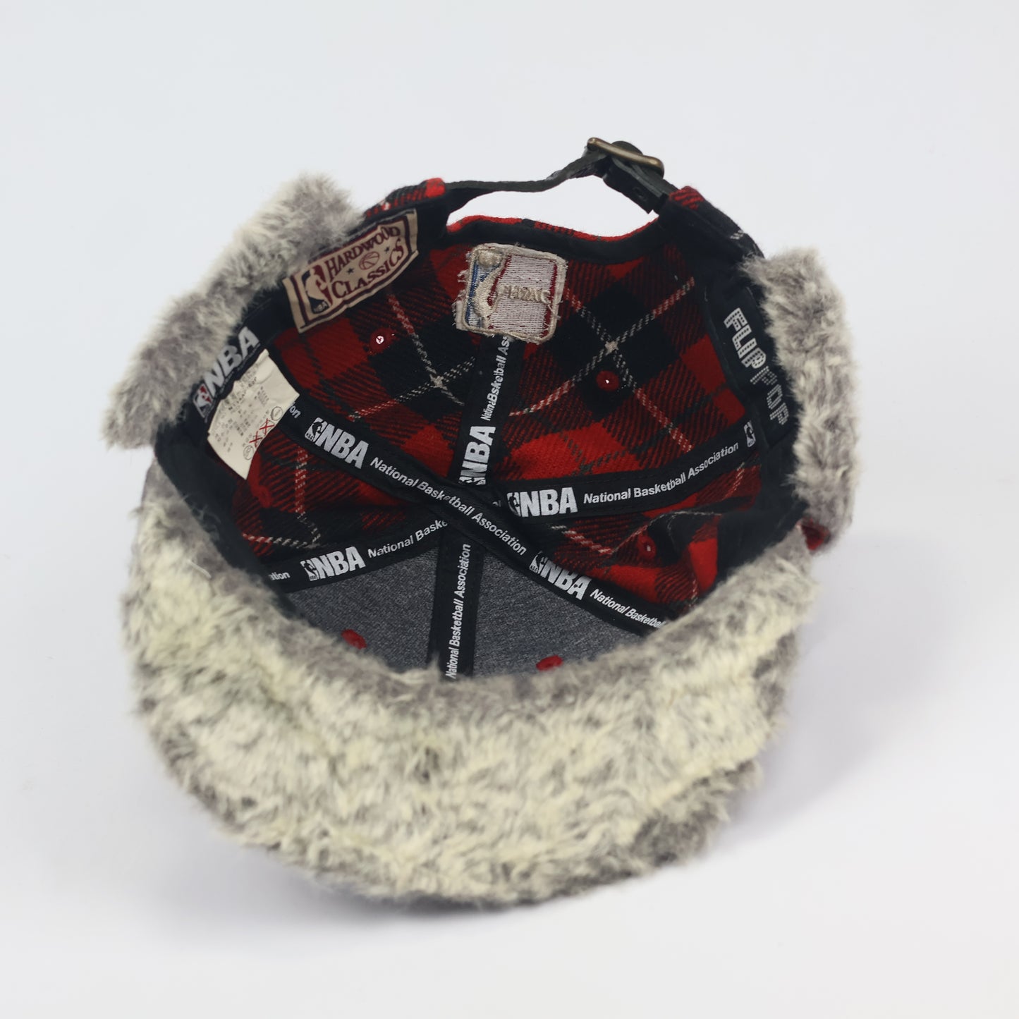 Vintage NBA Chicago Bulls Plaid Trapper Thrifted Hat - Windy City Edition