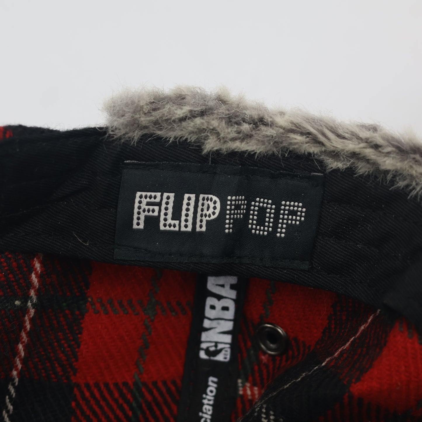 Vintage NBA Chicago Bulls Plaid Trapper Thrifted Hat - Windy City Edition