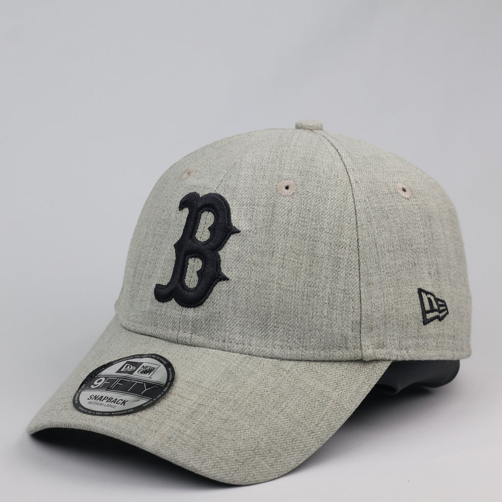 Vintage New Era Boston Red Sox Heathered Grey Snapback Thrifted Hat