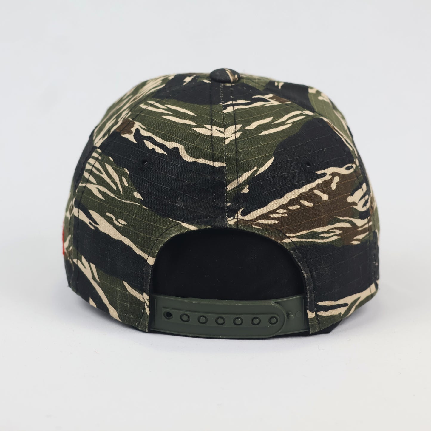 Vintage Premier Parental Advisory Thrifted Snapback - Tiger Camo Edition