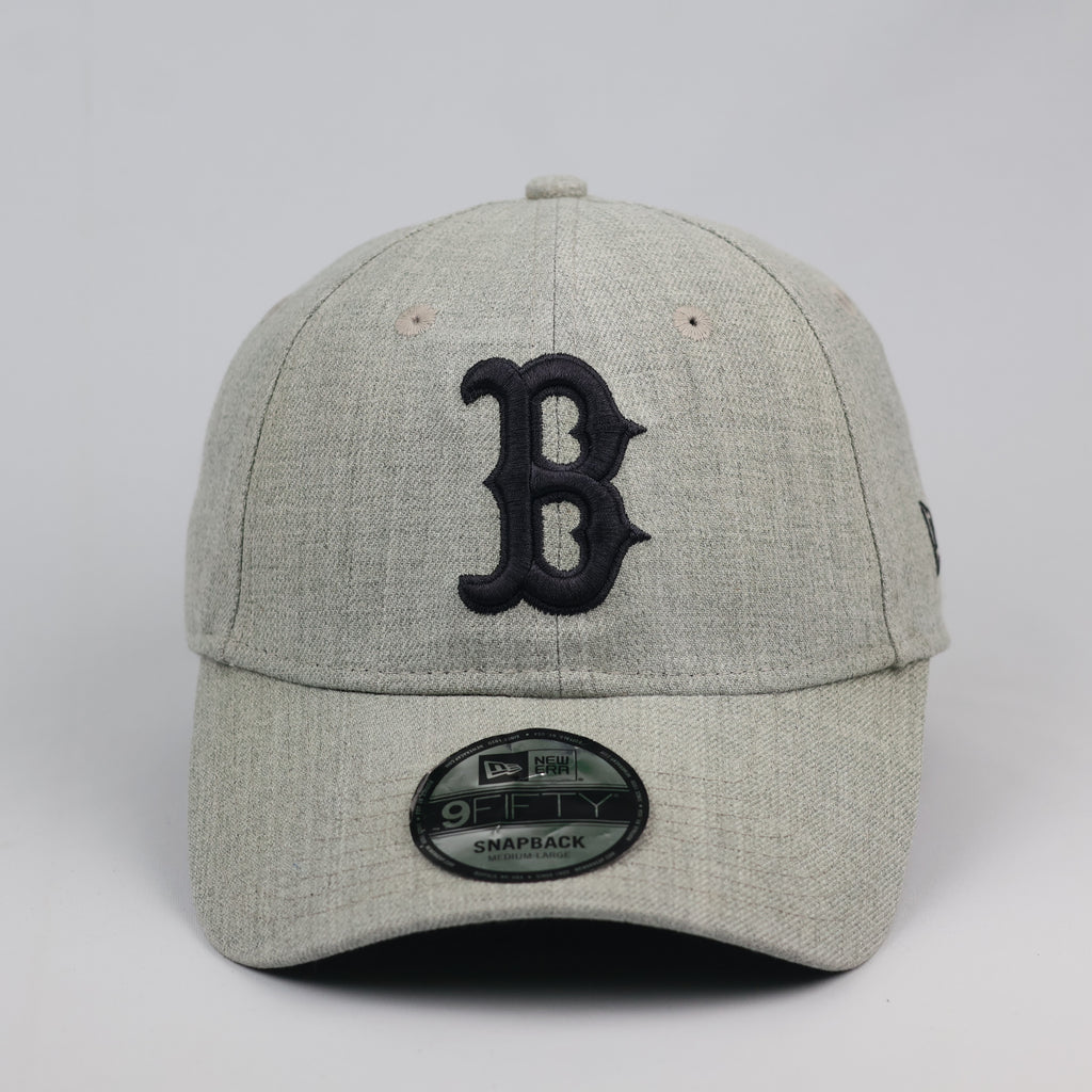 Vintage New Era Boston Red Sox Heathered Grey Snapback Thrifted Hat