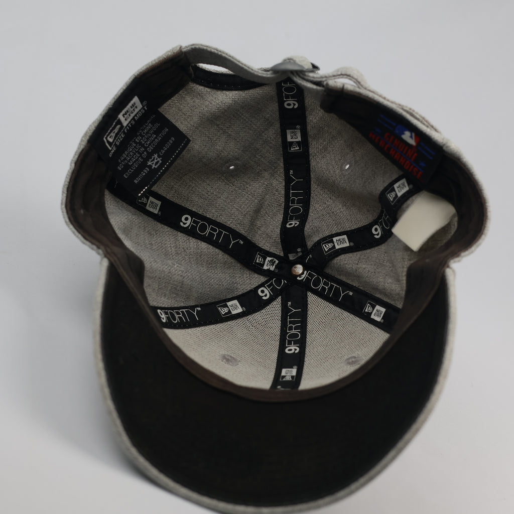 Vintage New Era Boston Red Sox Heathered Grey Snapback Thrifted Hat