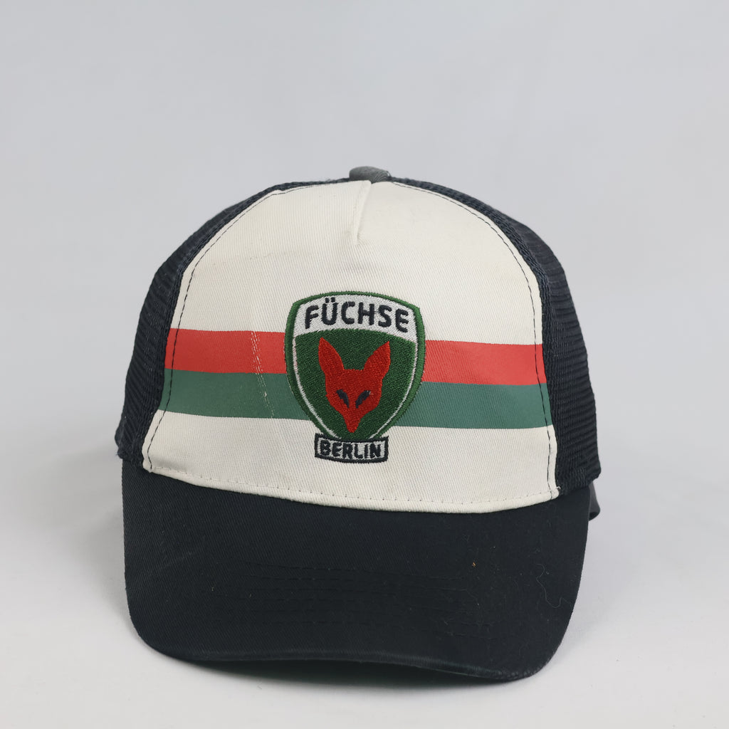 Thrifted Füchse Berlin Off-White & Black Mesh Trucker Cap (56-58 cm)
