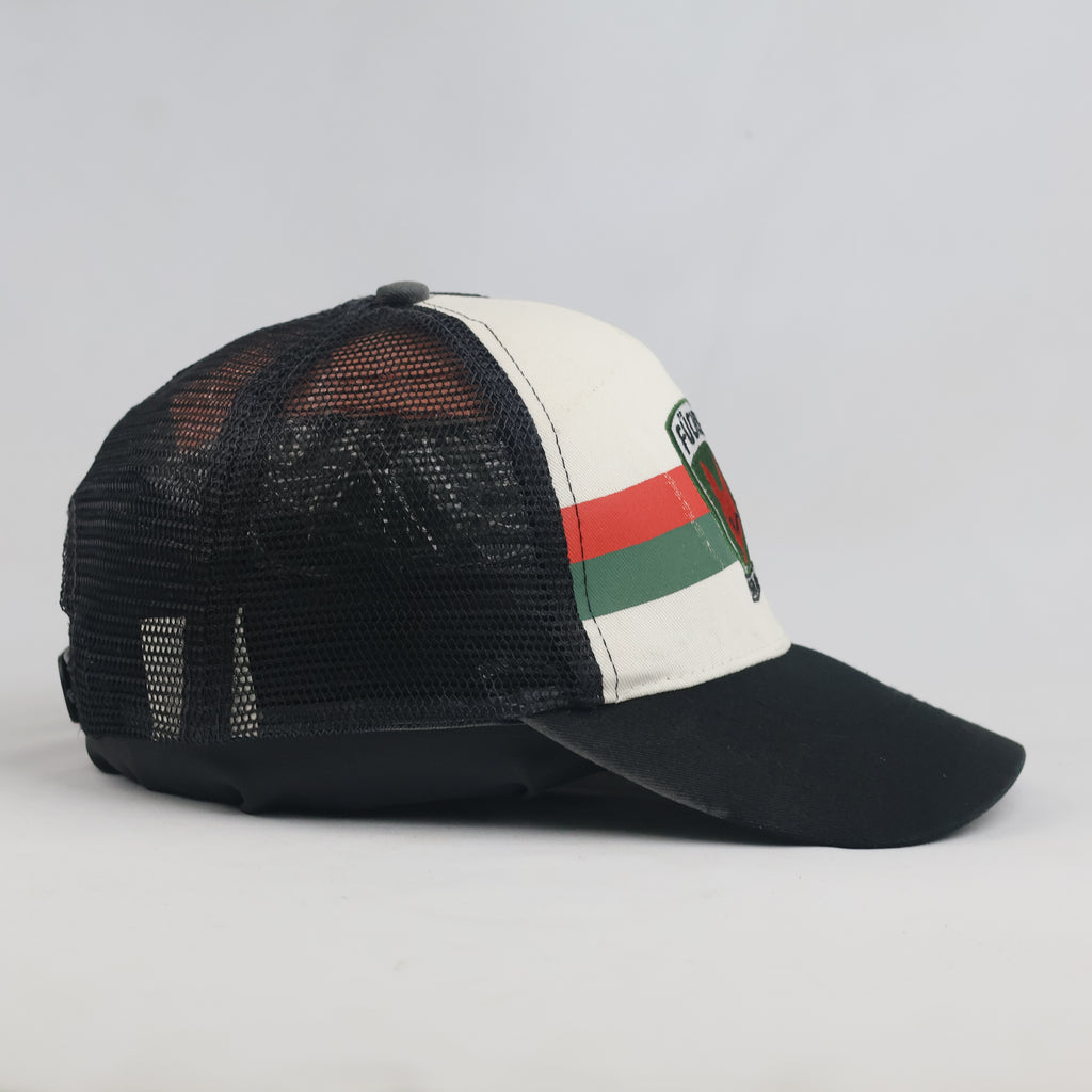 Thrifted Füchse Berlin Off-White & Black Mesh Trucker Cap (56-58 cm)
