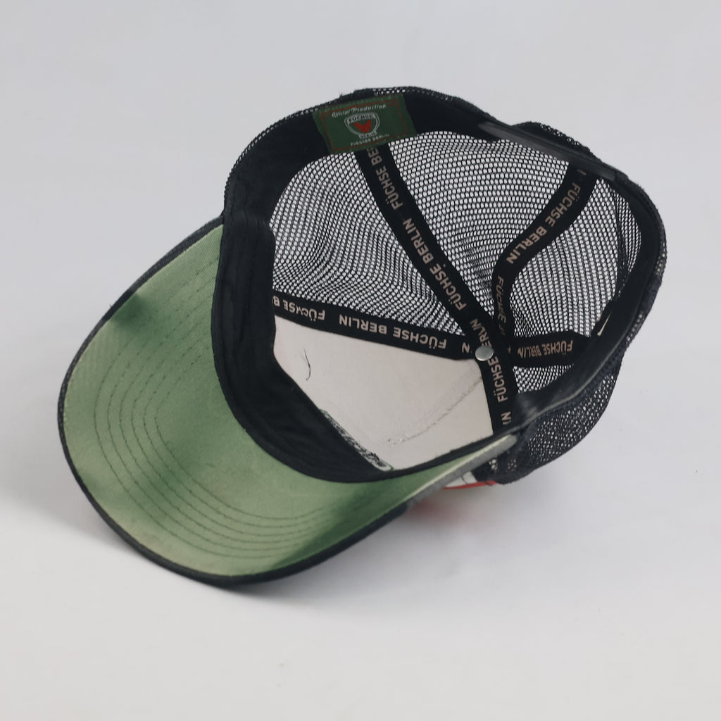 Thrifted Füchse Berlin Off-White & Black Mesh Trucker Cap (56-58 cm)