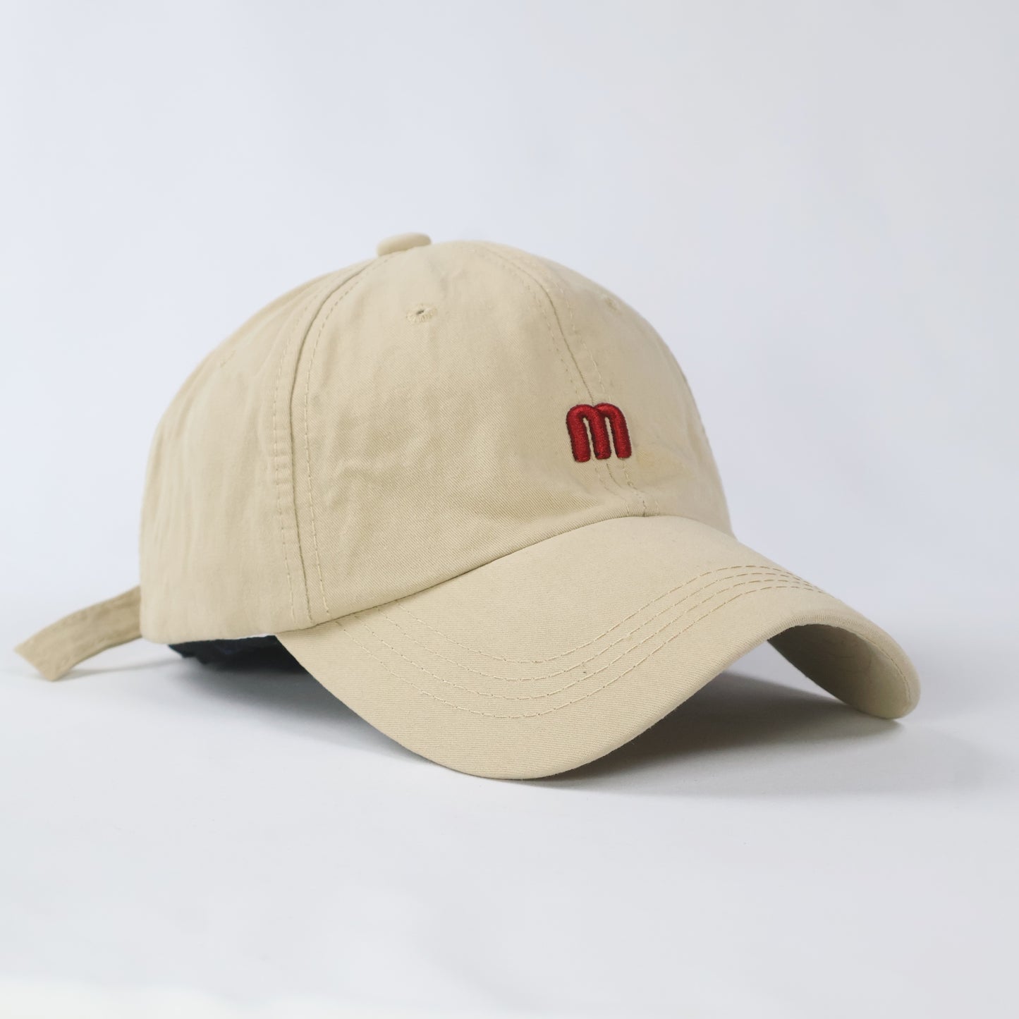 Authentic 'M' logo Khaki Baseball Cap