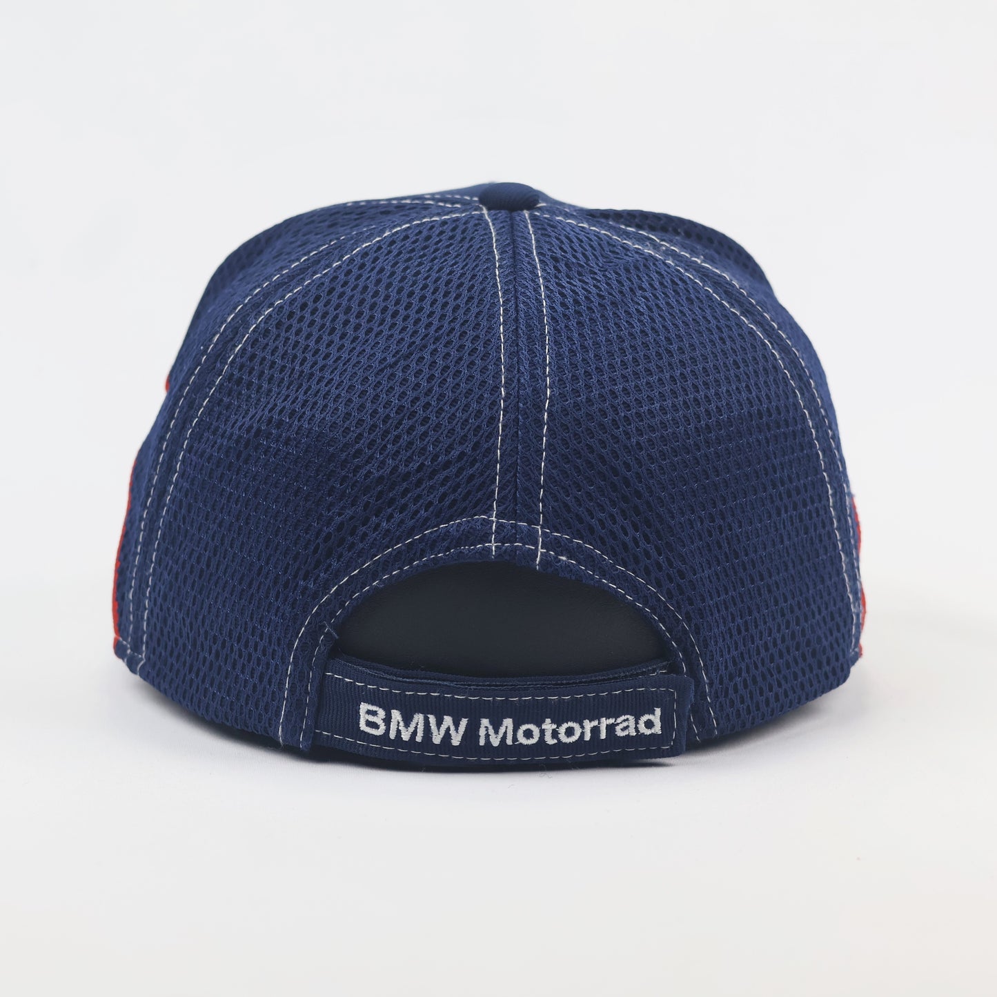BMW Motorrad Motorsport Baseball Thrifted Cap - Blue, White & Red Racing Hat
