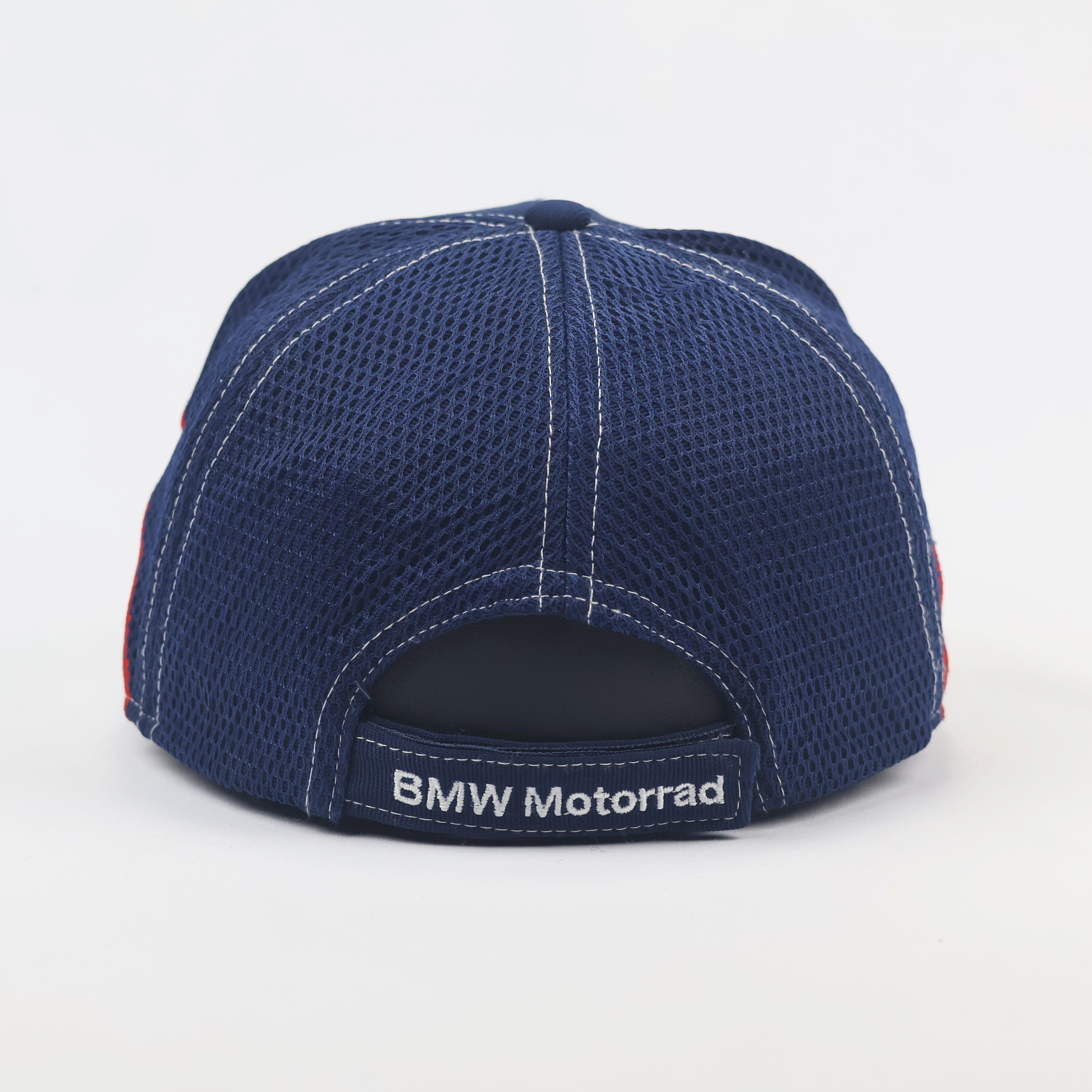 BMW Motorrad Motorsport Baseball Thrifted Cap - Blue, White & Red Racing Hat