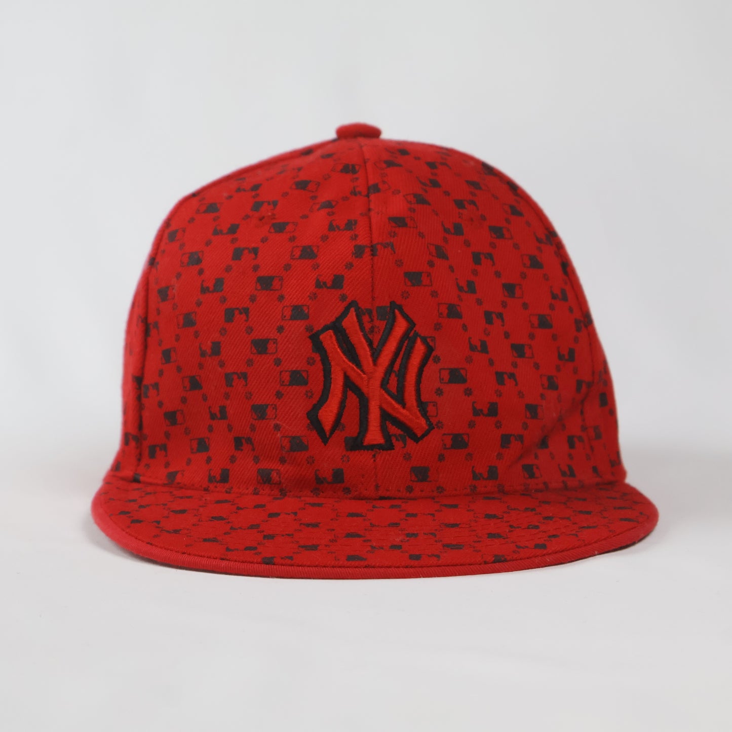Iconic Red Yankees Fitted Hat
