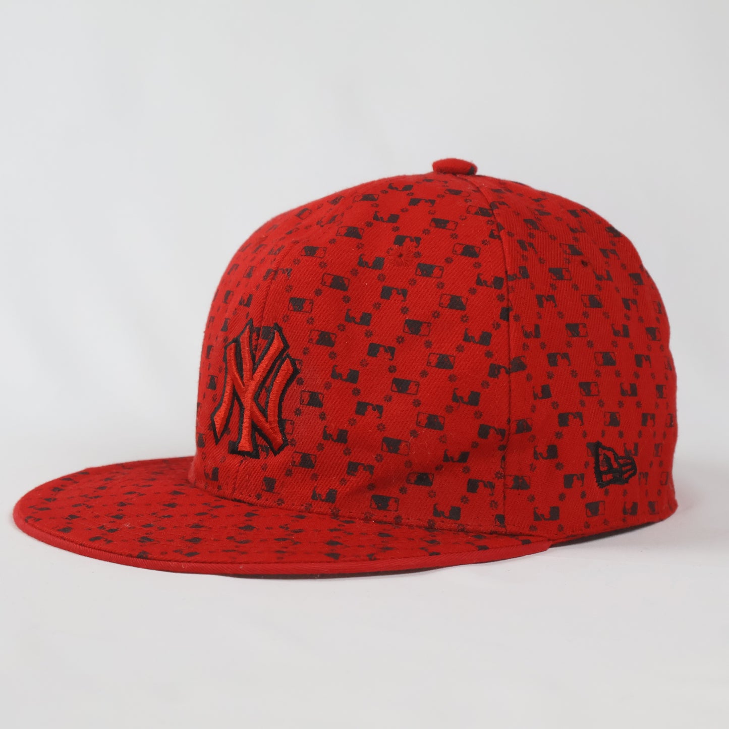 Iconic Red Yankees Fitted Hat