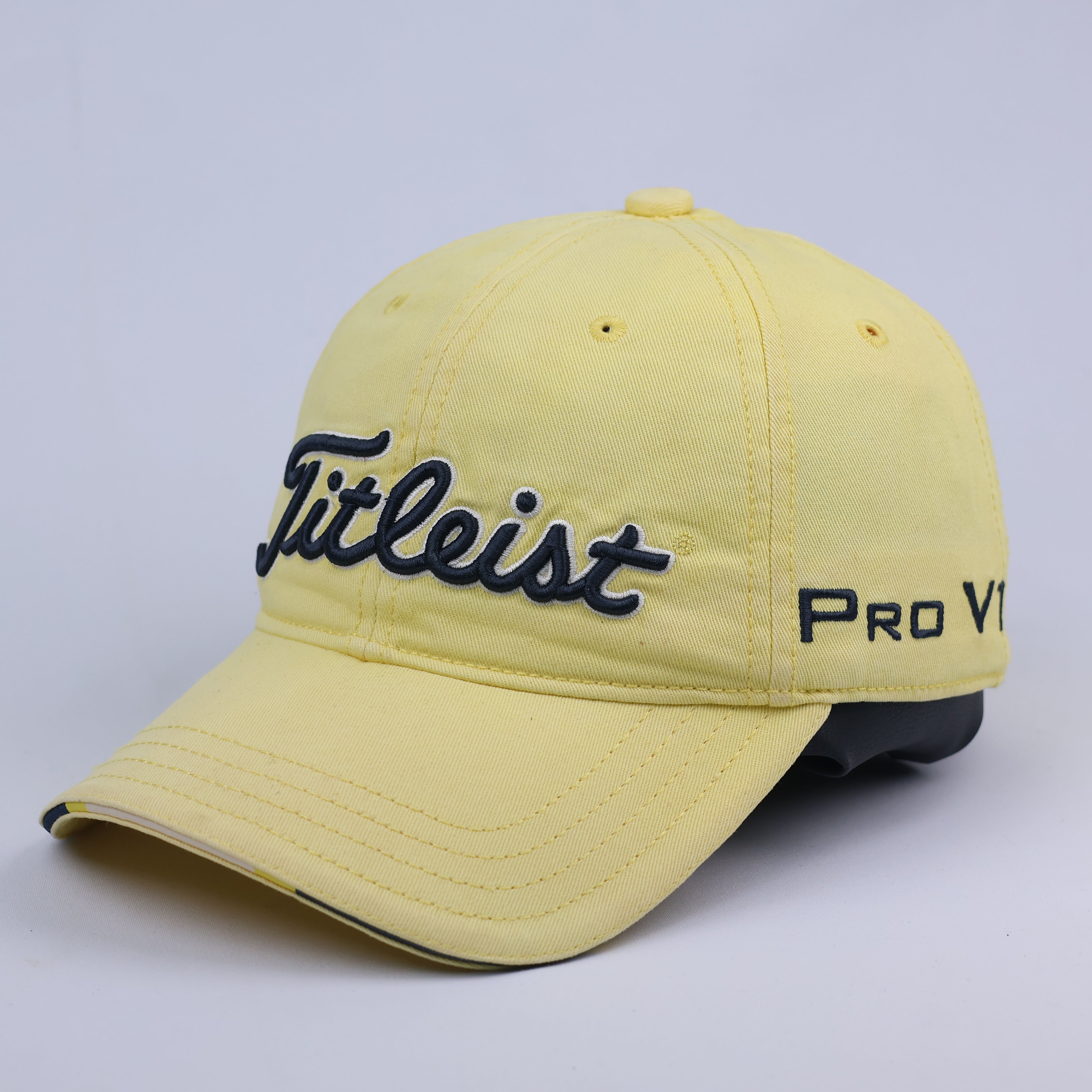 Vintage Titleist Adjustable Golf Thrifted Hat with FootJoy FJ Logo