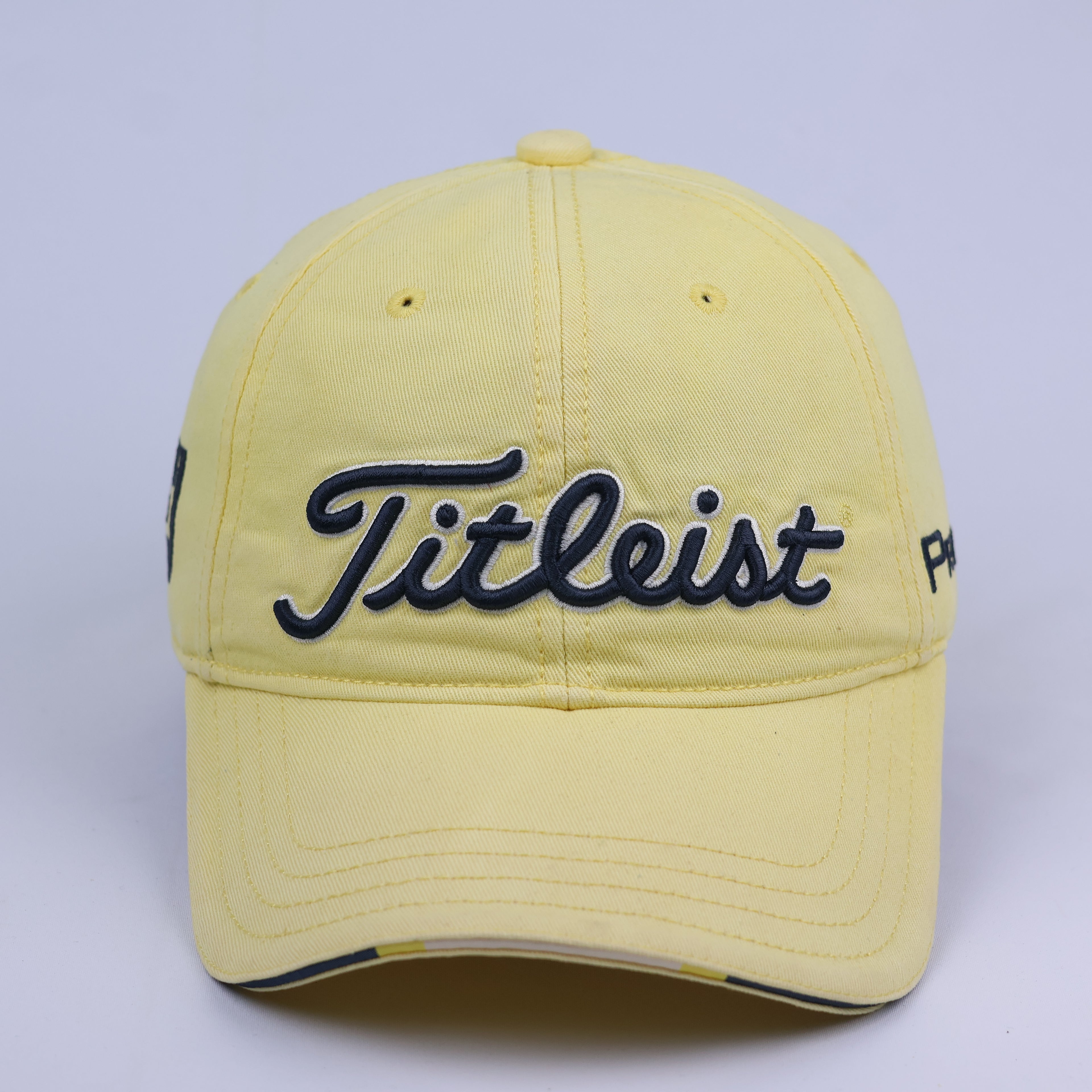 Vintage Titleist Adjustable Golf Thrifted Hat with FootJoy FJ Logo