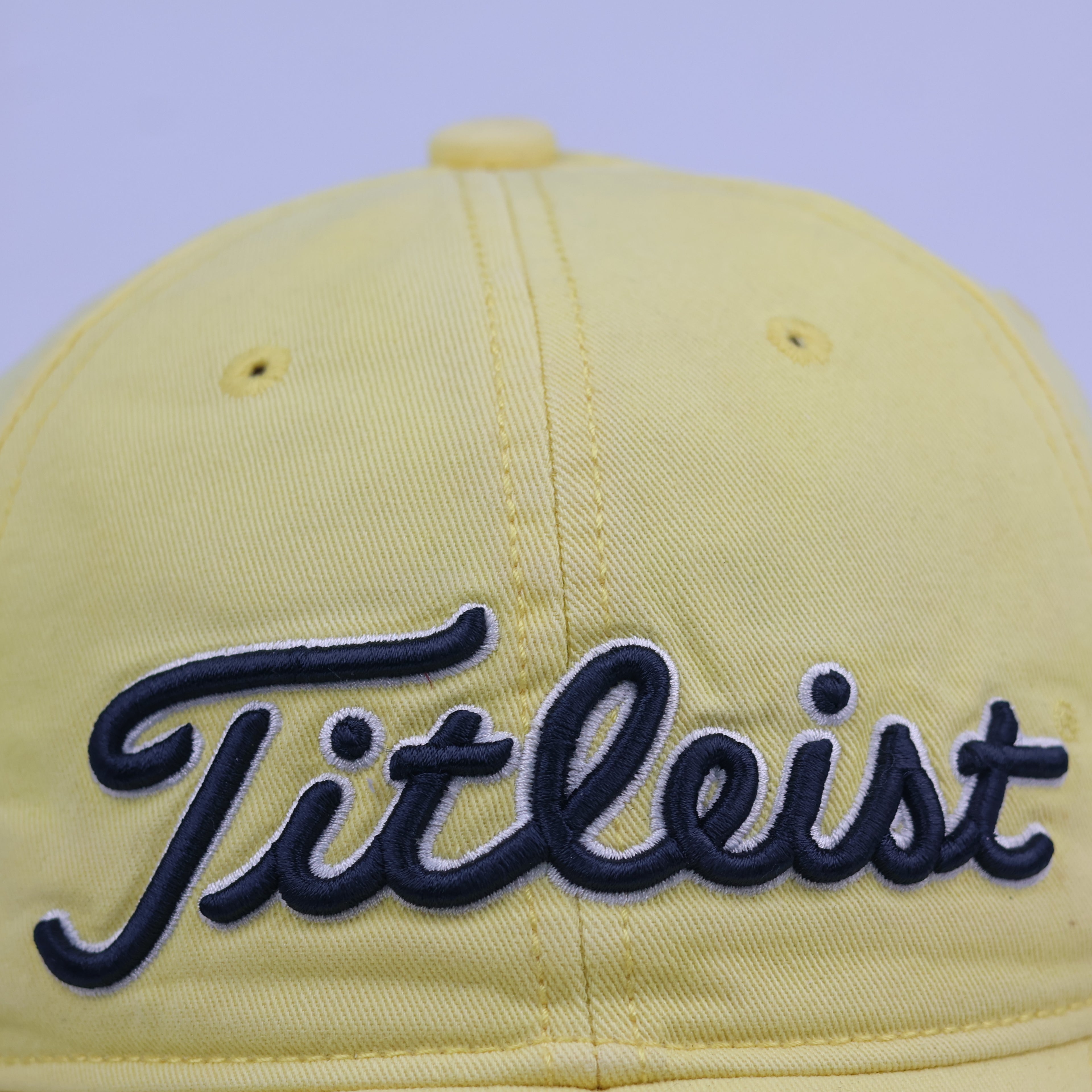 Vintage Titleist Adjustable Golf Thrifted Hat with FootJoy FJ Logo