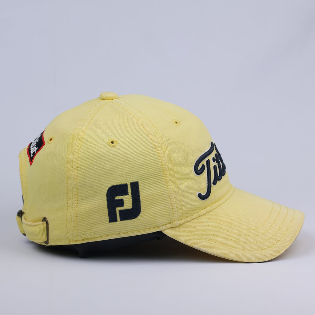 Vintage Titleist Adjustable Golf Thrifted Hat with FootJoy FJ Logo
