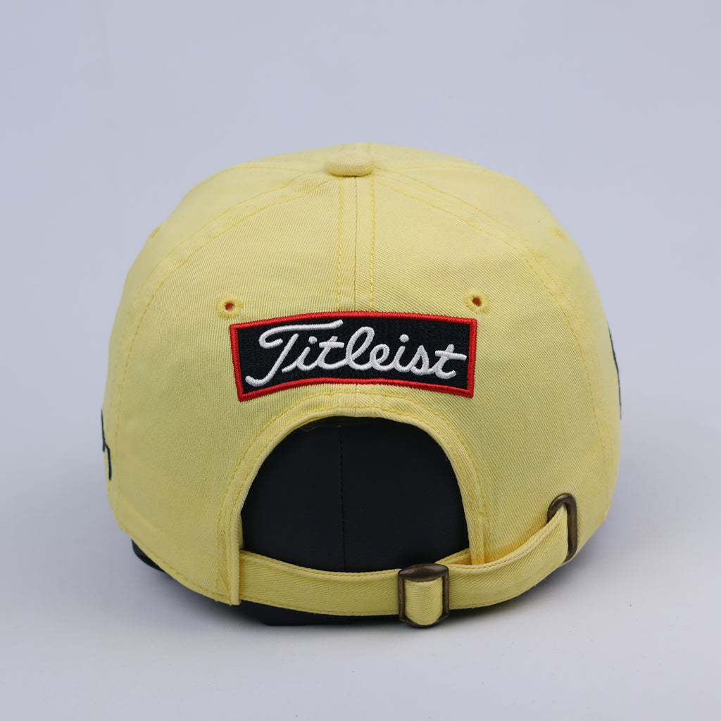 Vintage Titleist Adjustable Golf Thrifted Hat with FootJoy FJ Logo