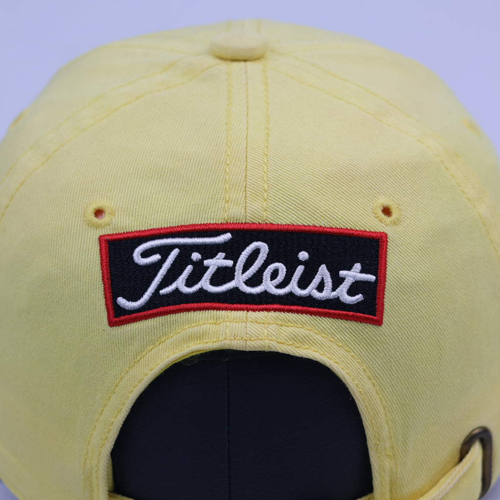 Vintage Titleist Adjustable Golf Thrifted Hat with FootJoy FJ Logo