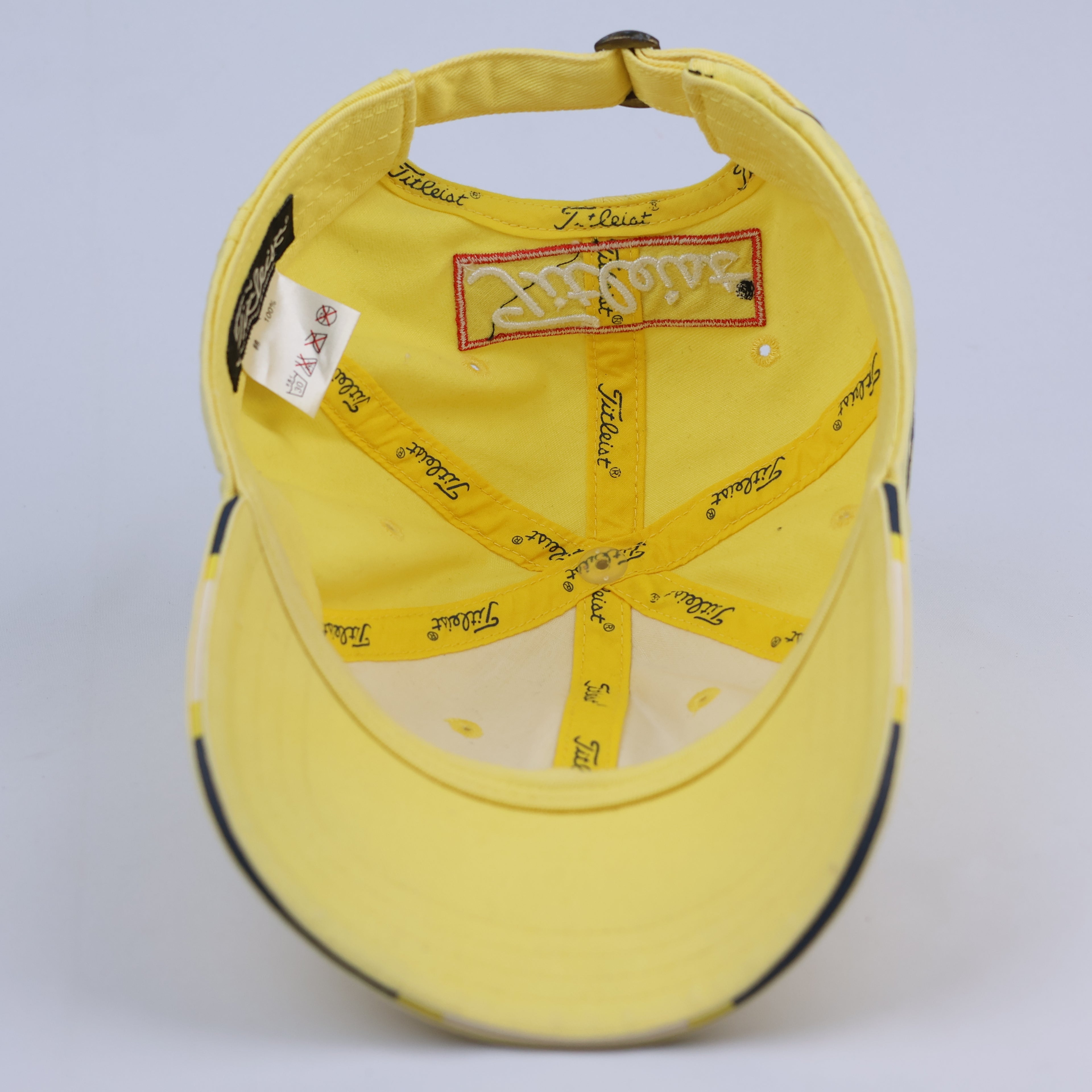 Vintage Titleist Adjustable Golf Thrifted Hat with FootJoy FJ Logo