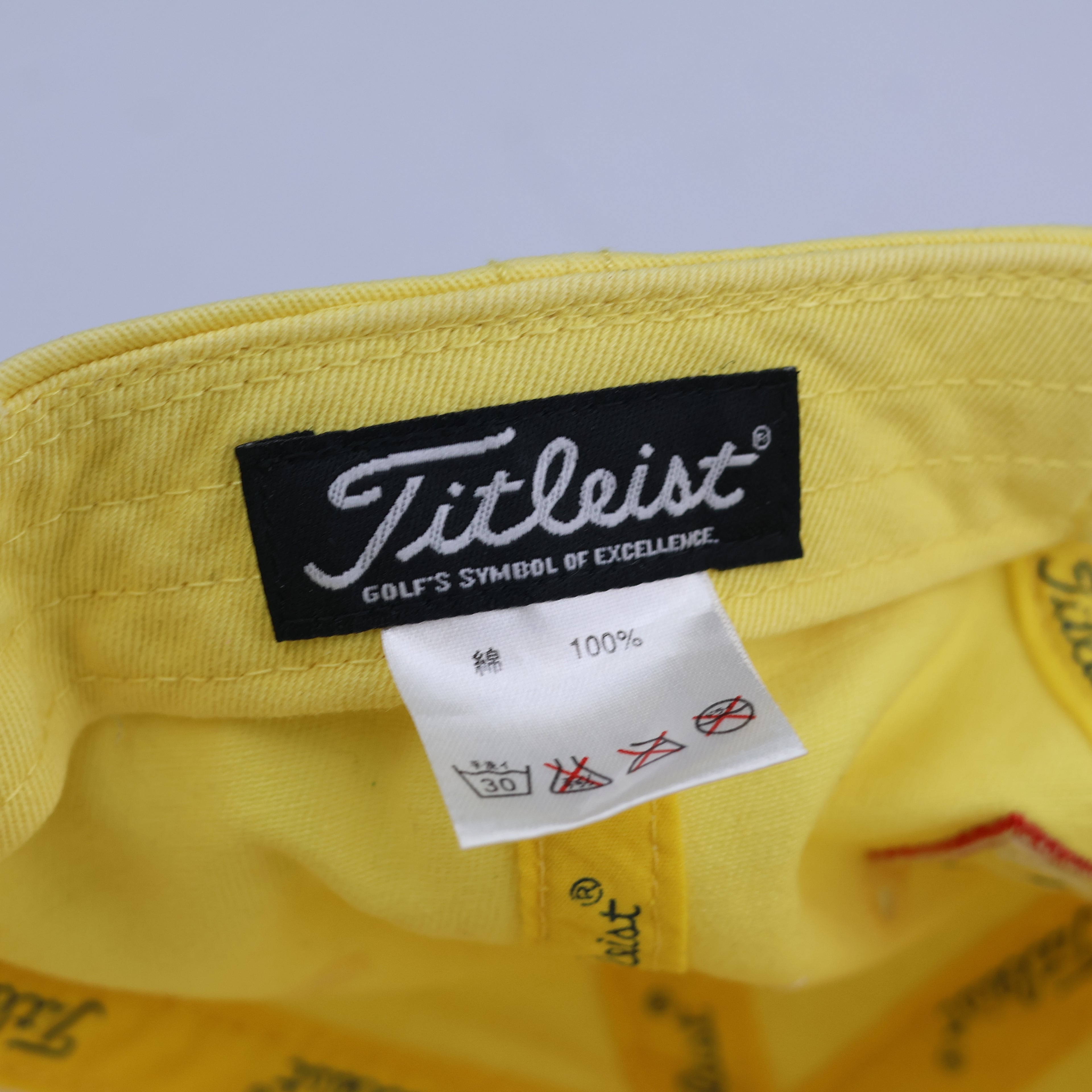 Vintage Titleist Adjustable Golf Thrifted Hat with FootJoy FJ Logo