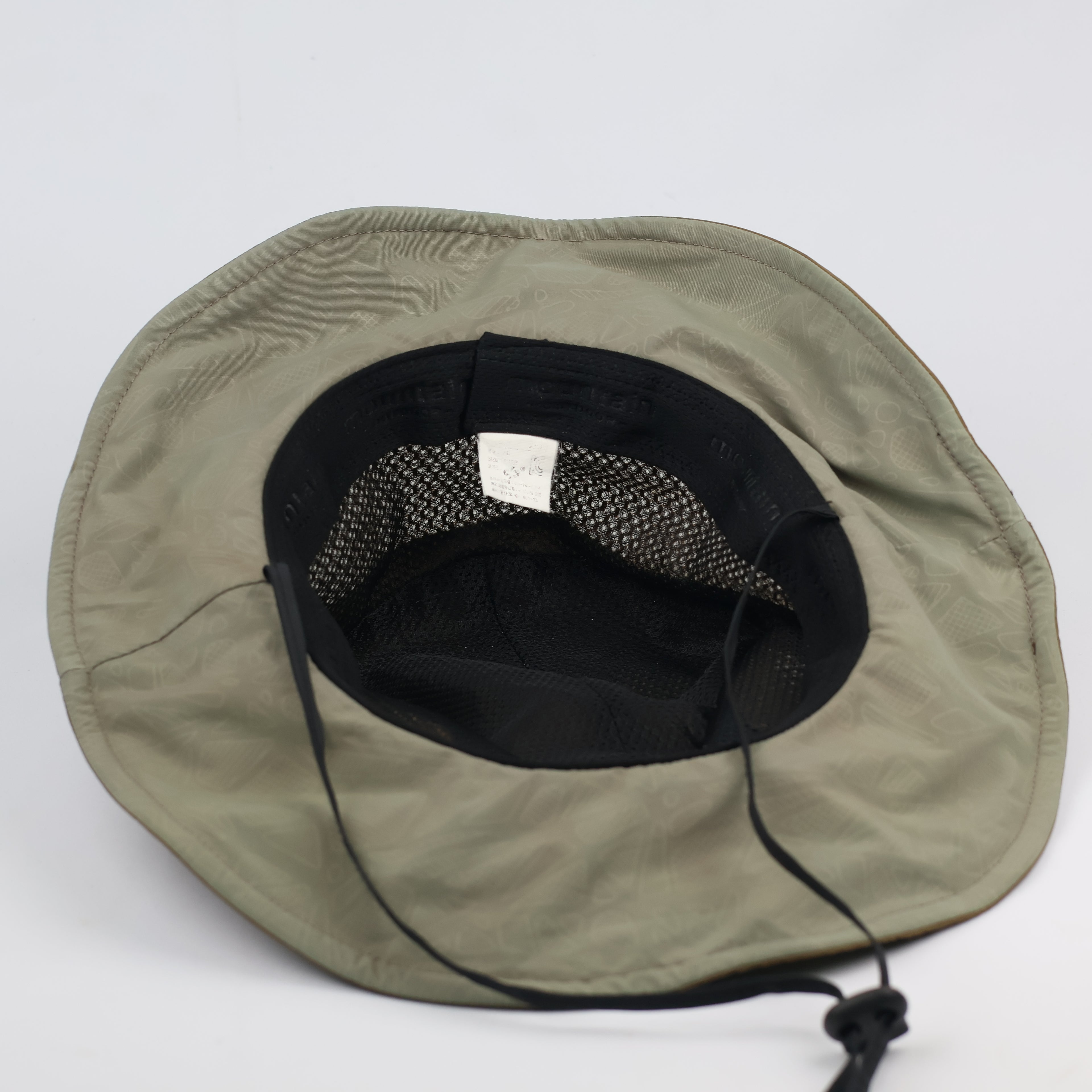 Vintage Outdoor Safari Bucket Hat with Mesh Thrifted Vents - Brown/Olive