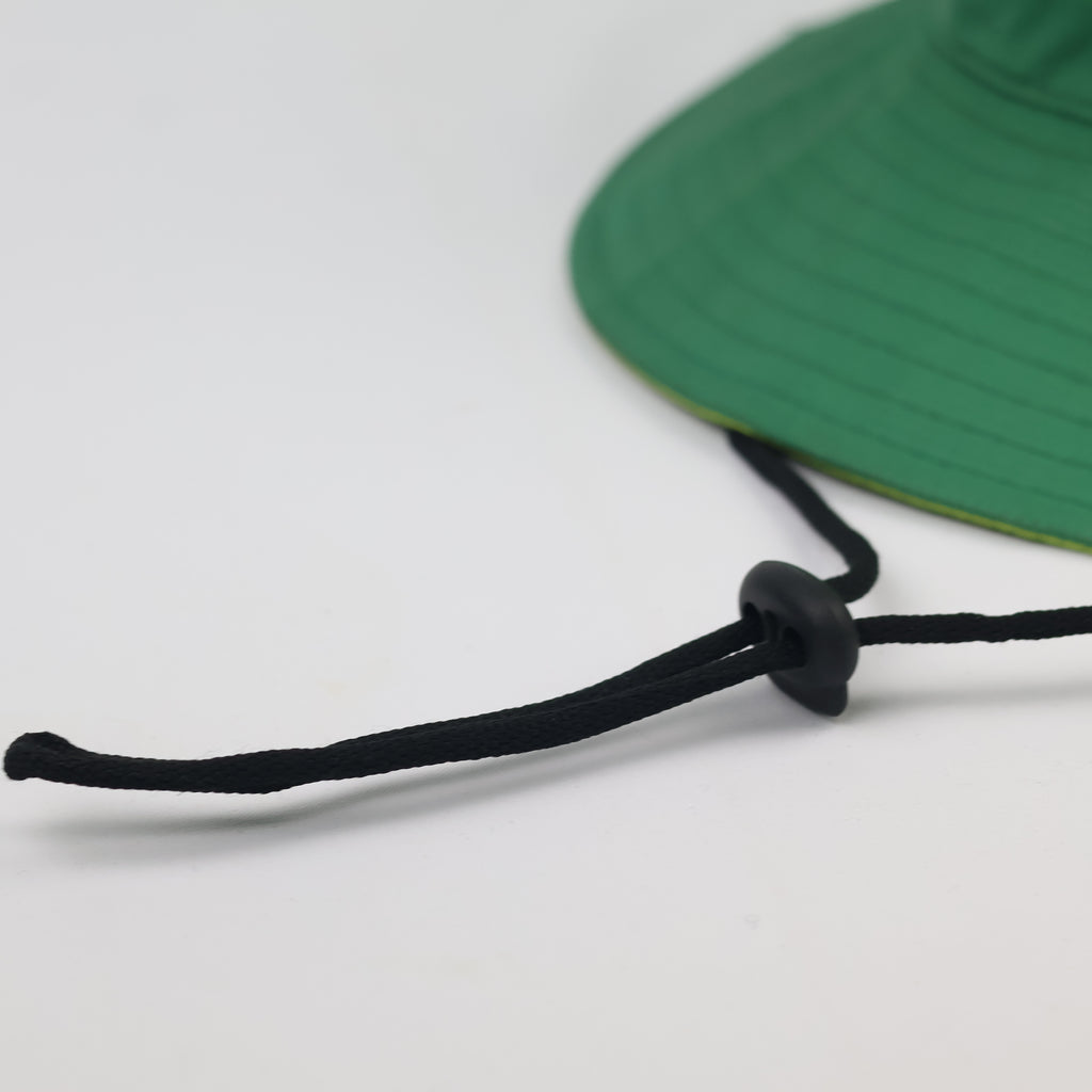 Jeju Island "Best Mountain" Outdoor Bucket Hat - Neon Green & Teal
