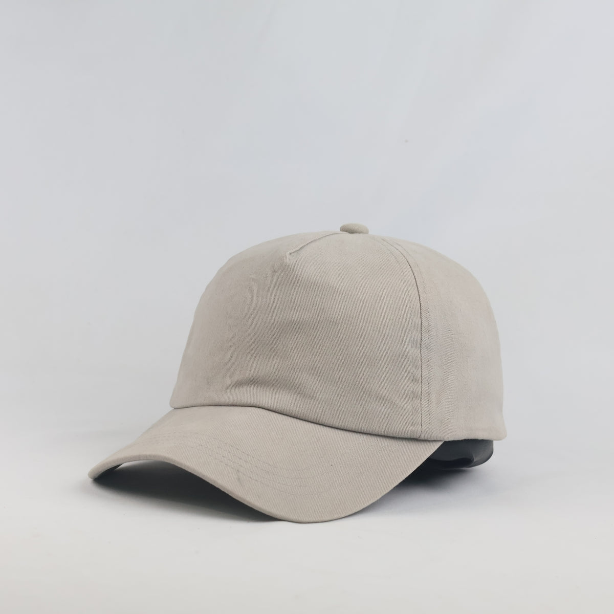 Thrifted Beige Unstructured Blank Cotton Baseball Cap | 10022