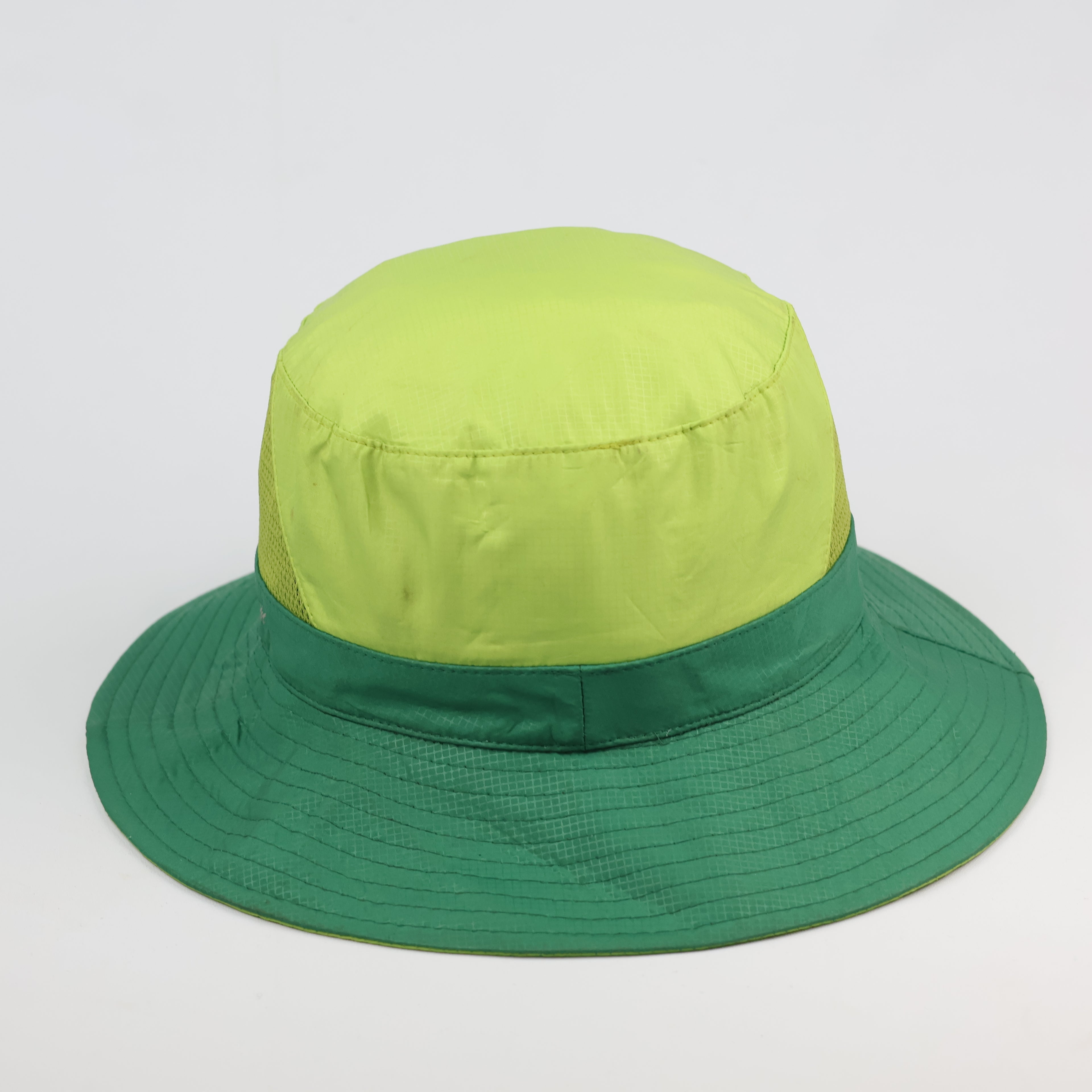 Jeju Island "Best Mountain" Outdoor Bucket Hat - Neon Green & Teal