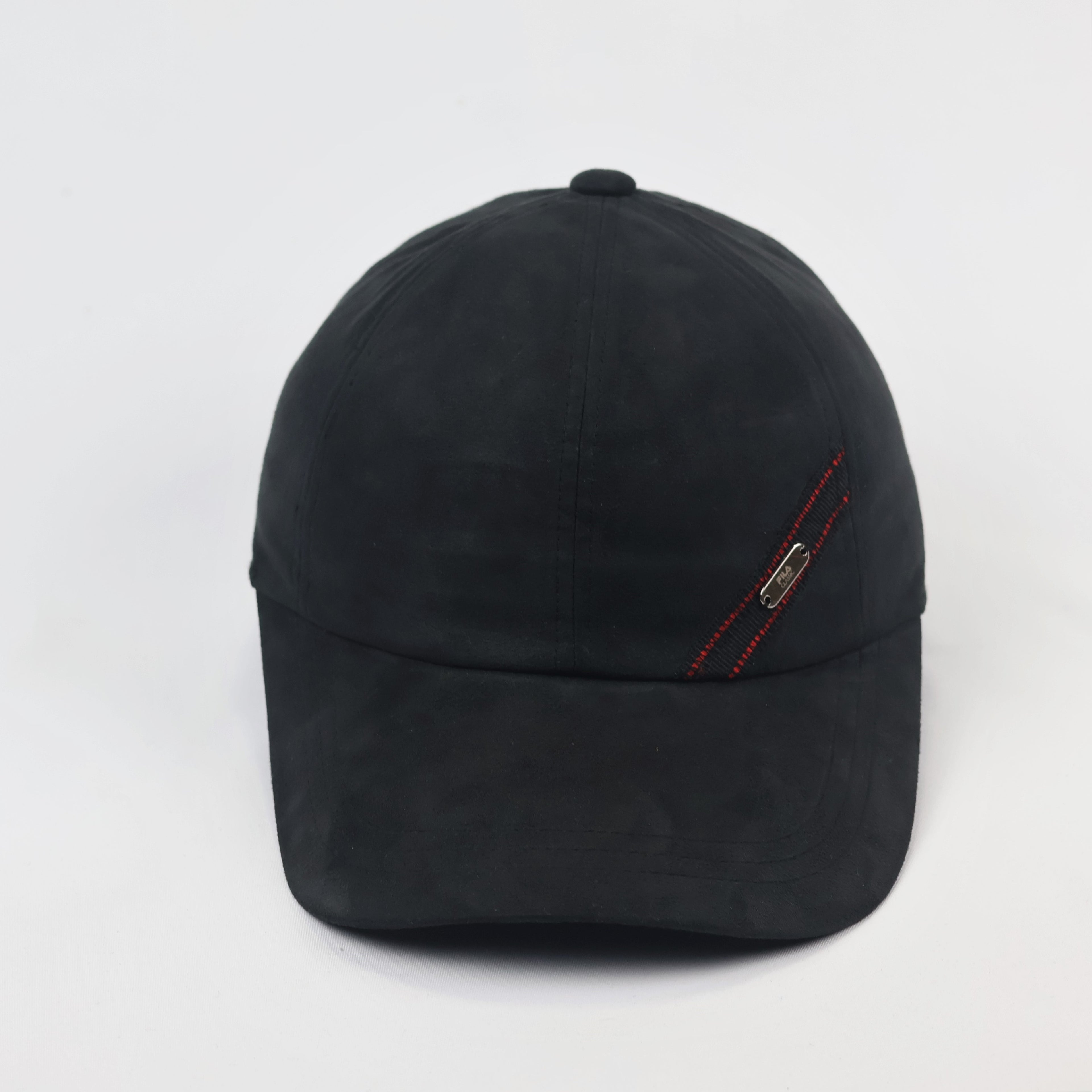 Vintage FILA Sportswear Adjustable Strapback Thrifted - Premium Black Dad Hat
