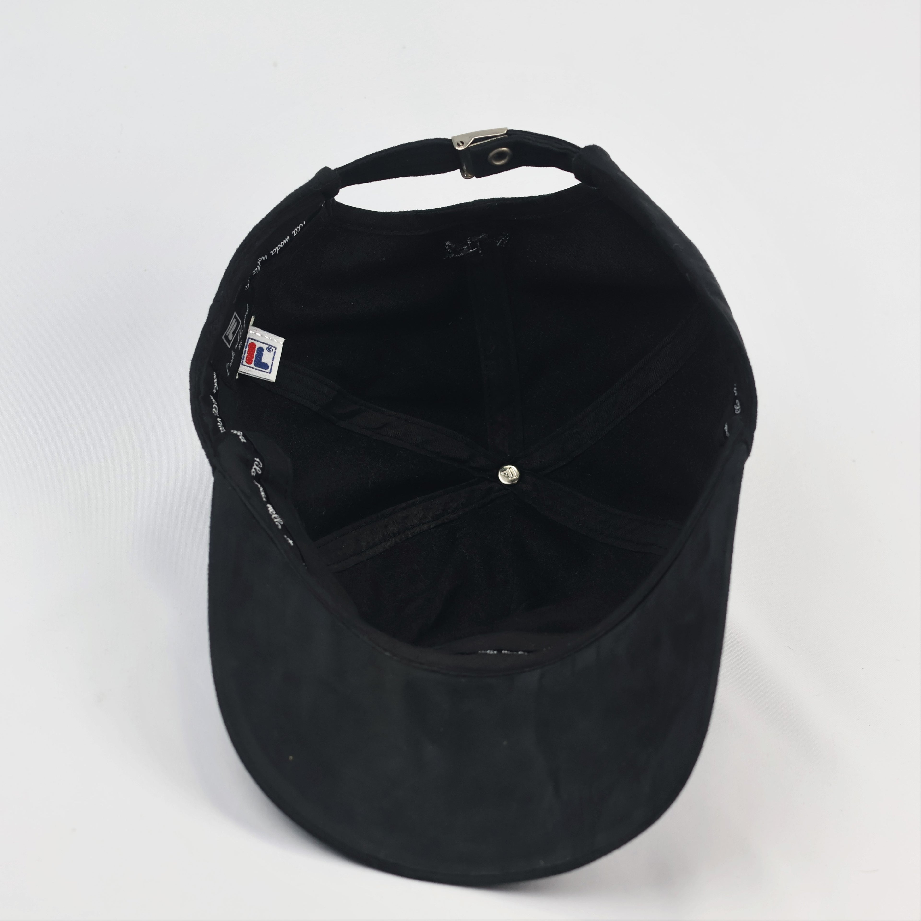 Vintage FILA Sportswear Adjustable Strapback Thrifted - Premium Black Dad Hat