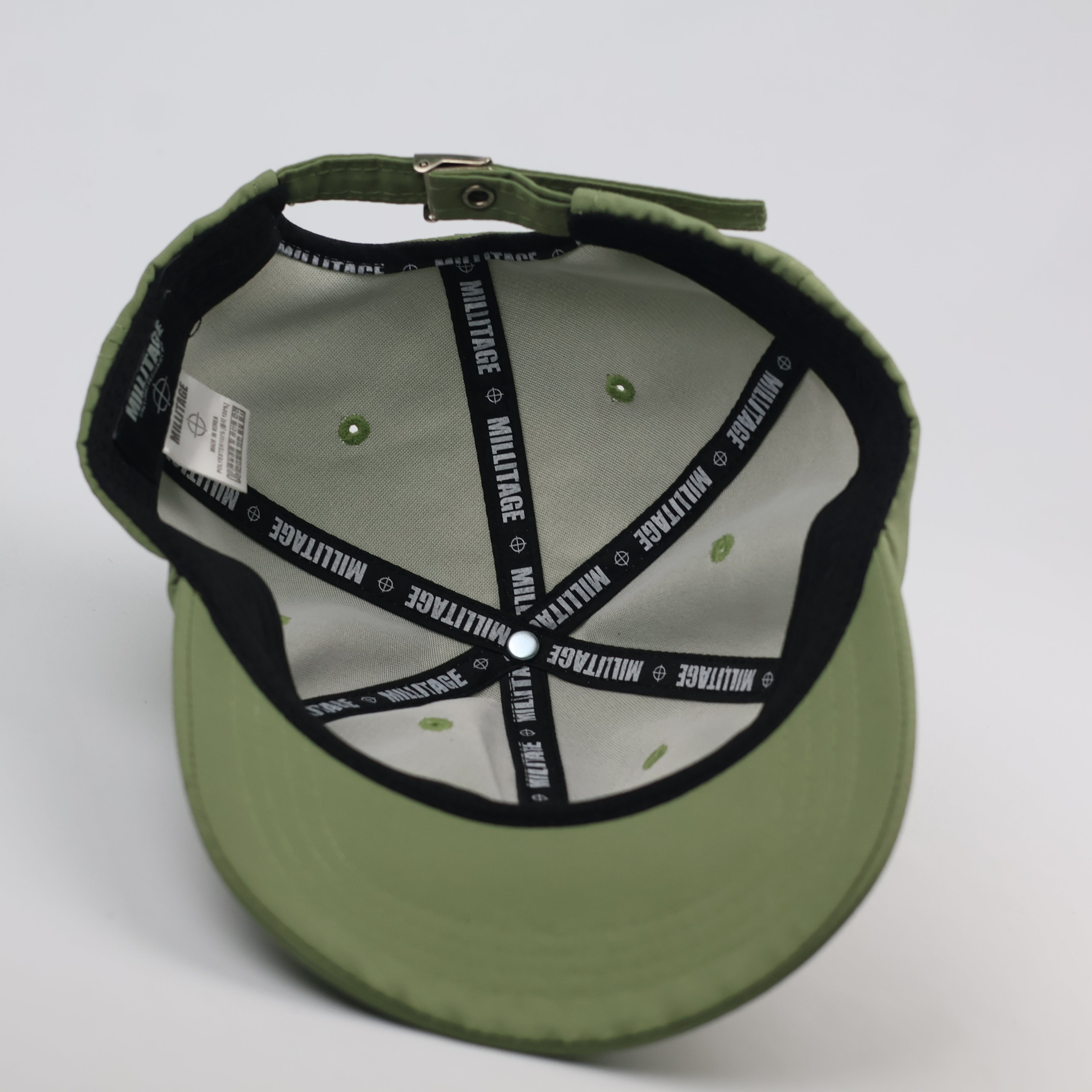 Thrifted Millitage Olive Green Adjustable Snapback Thrifted Hat
