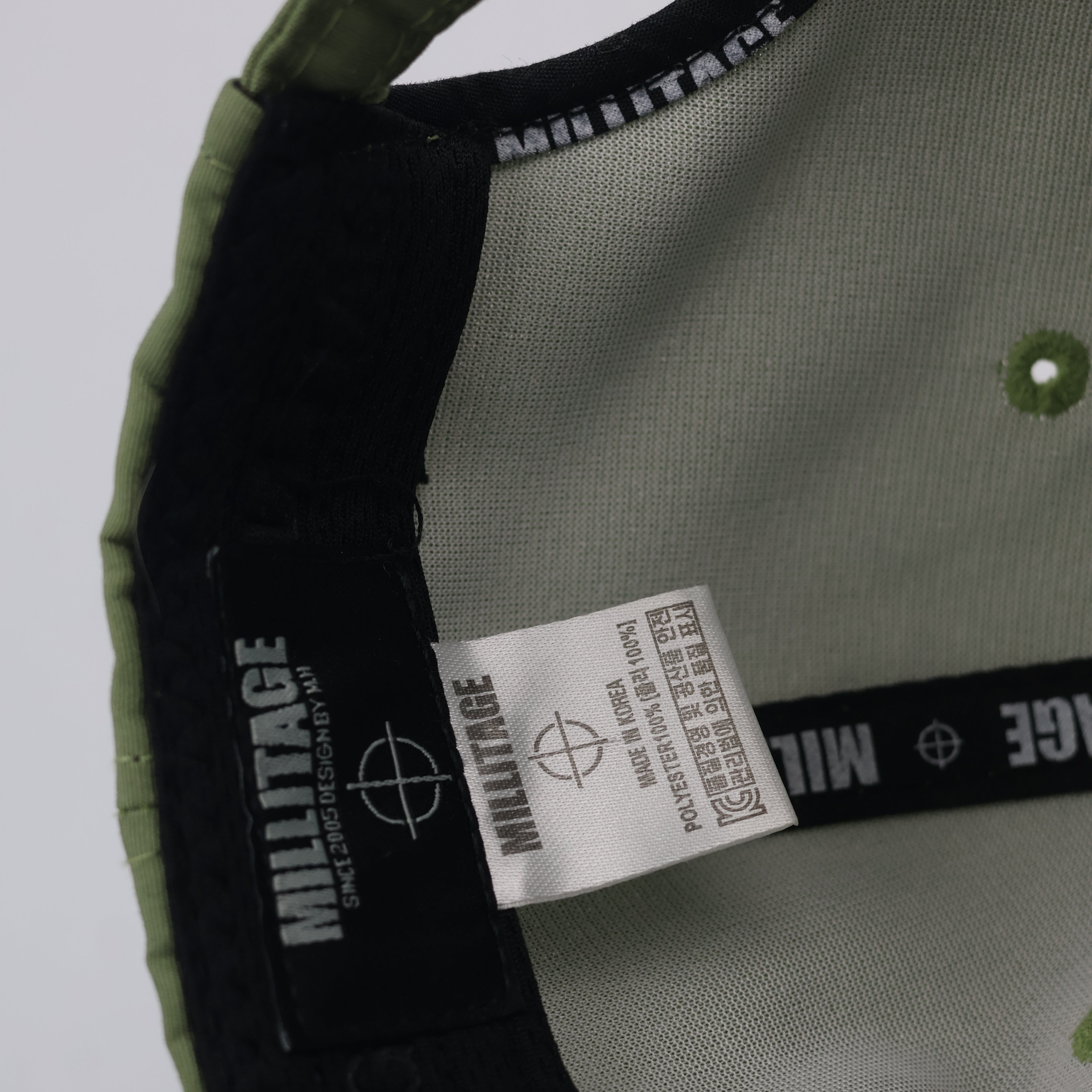 Thrifted Millitage Olive Green Adjustable Snapback Thrifted Hat