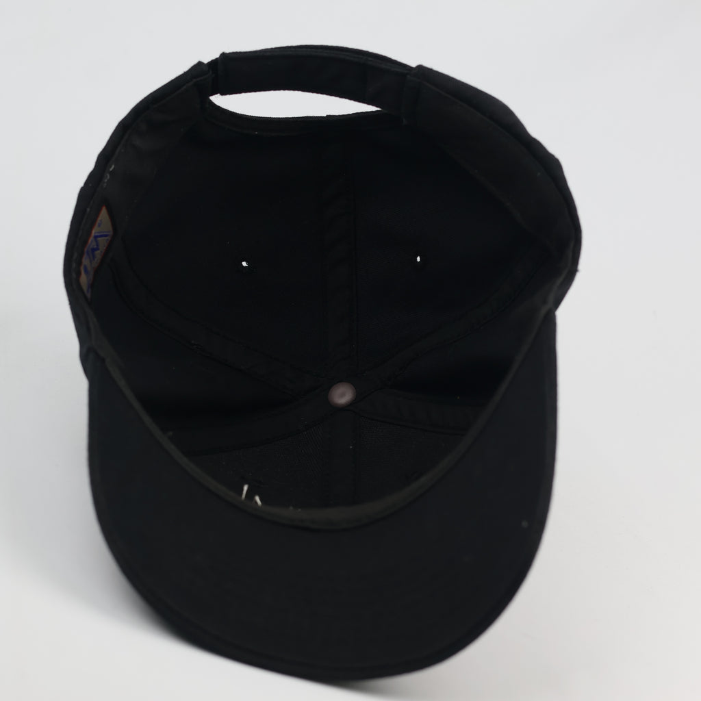 Thrifted Imperials Stars Graphic Snapback Hat - Black & Yellow