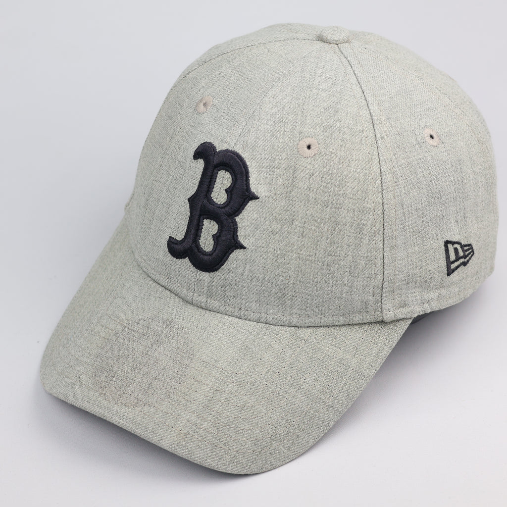 Vintage New Era Boston Red Sox Heathered Grey Snapback Thrifted Hat